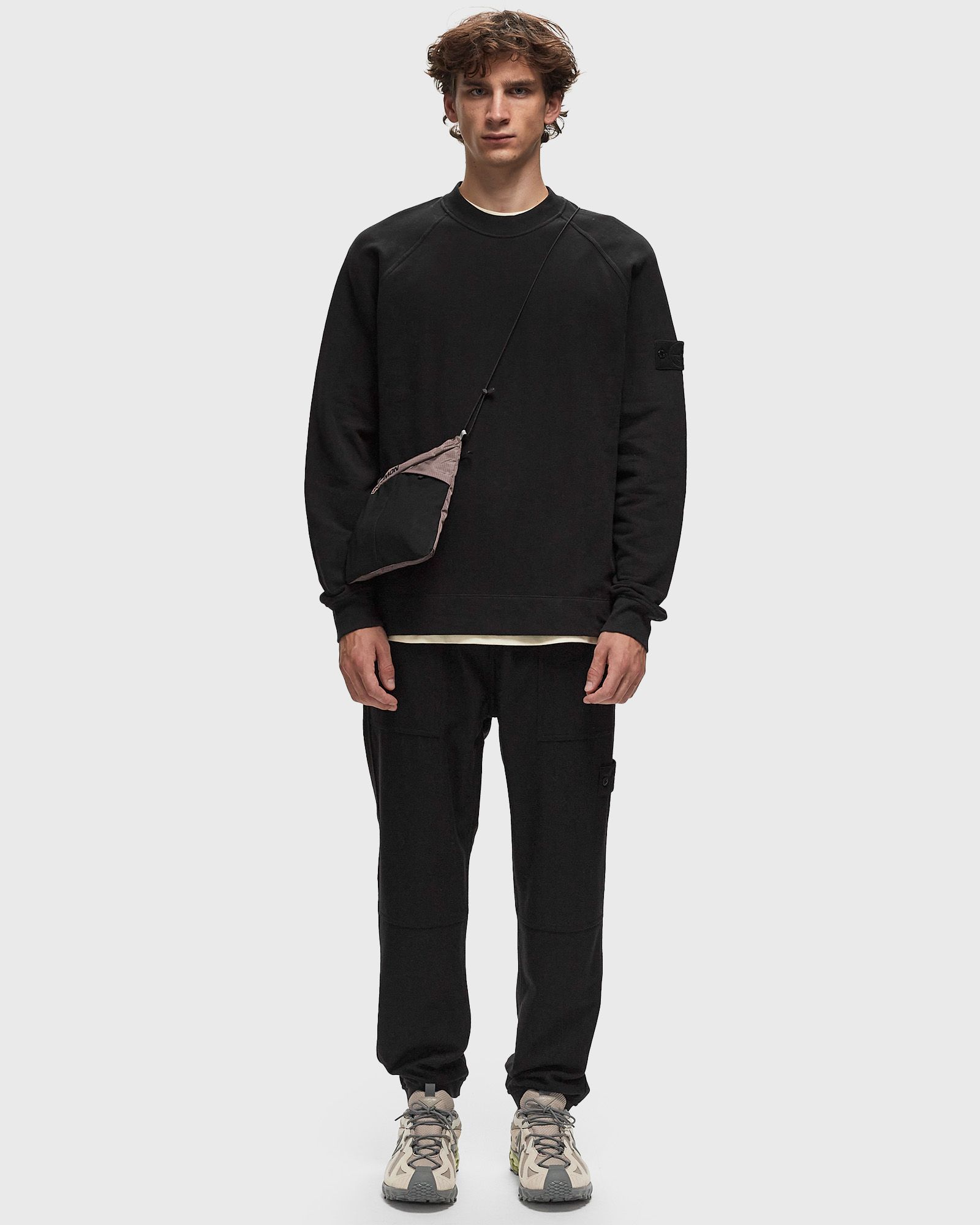 GHOST WOOL NYLON FLANNEL JOGGER TROUSERS