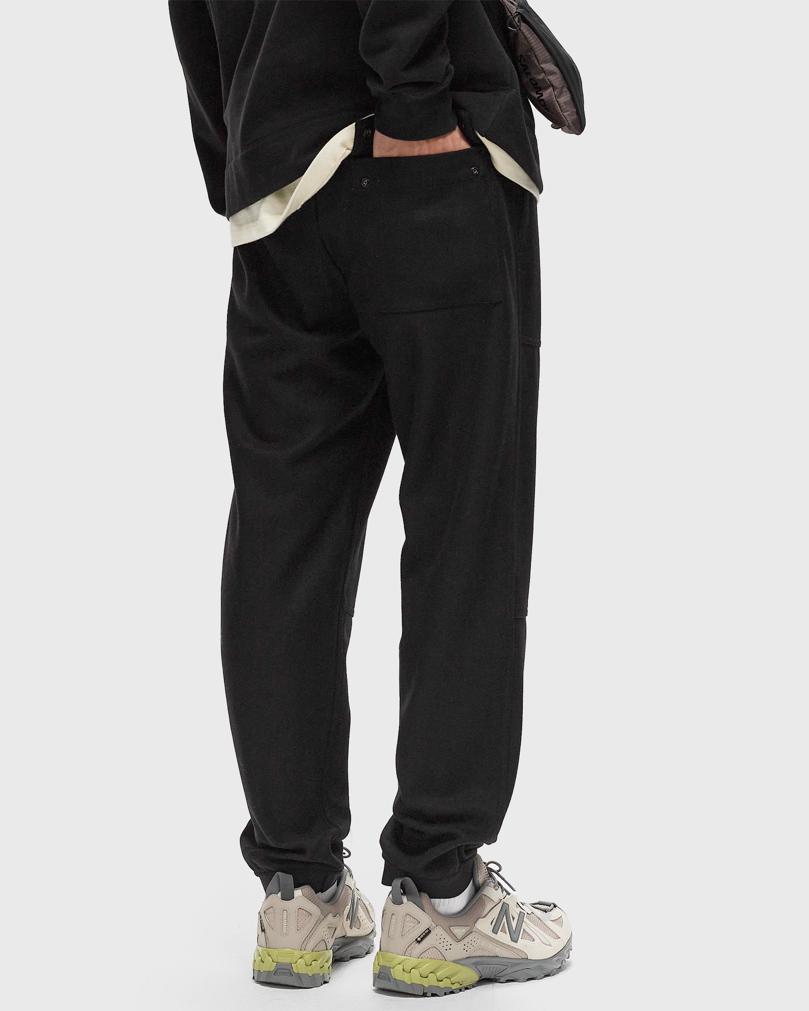 GHOST WOOL NYLON FLANNEL JOGGER TROUSERS