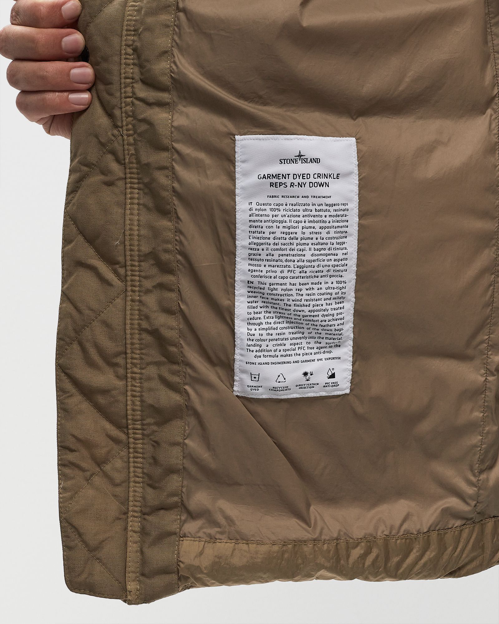 CRINKLE REPS R-NY DOWN JACKET