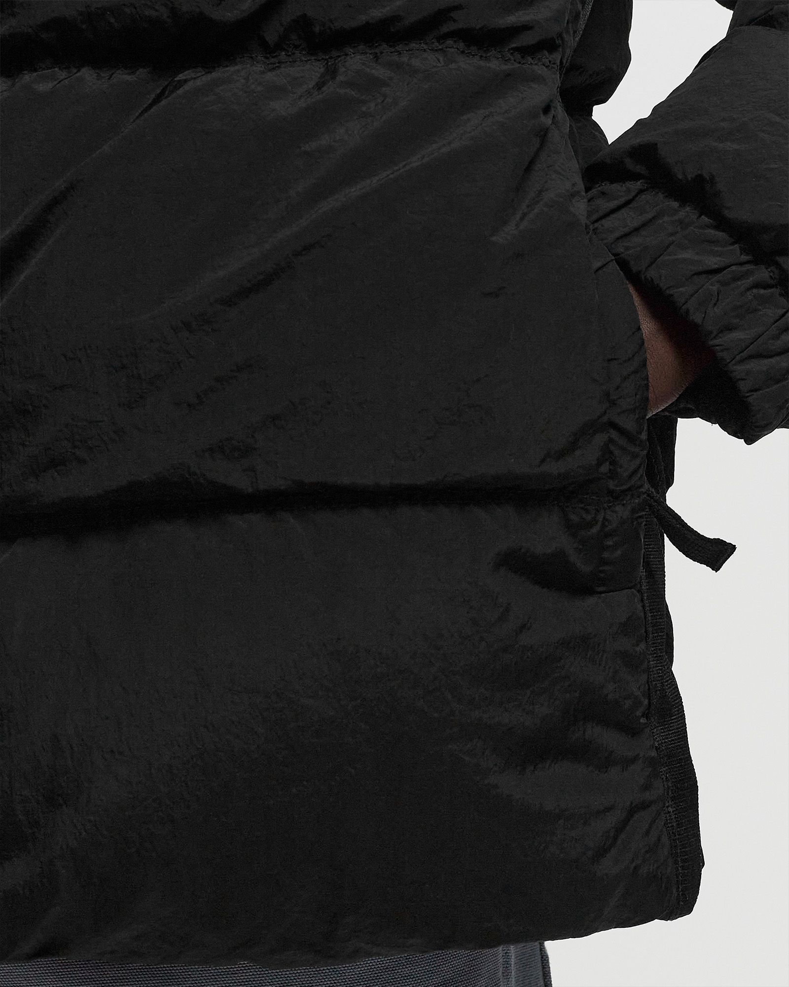 NYLON METAL IN ECONYL HOODED DOWN JACKET