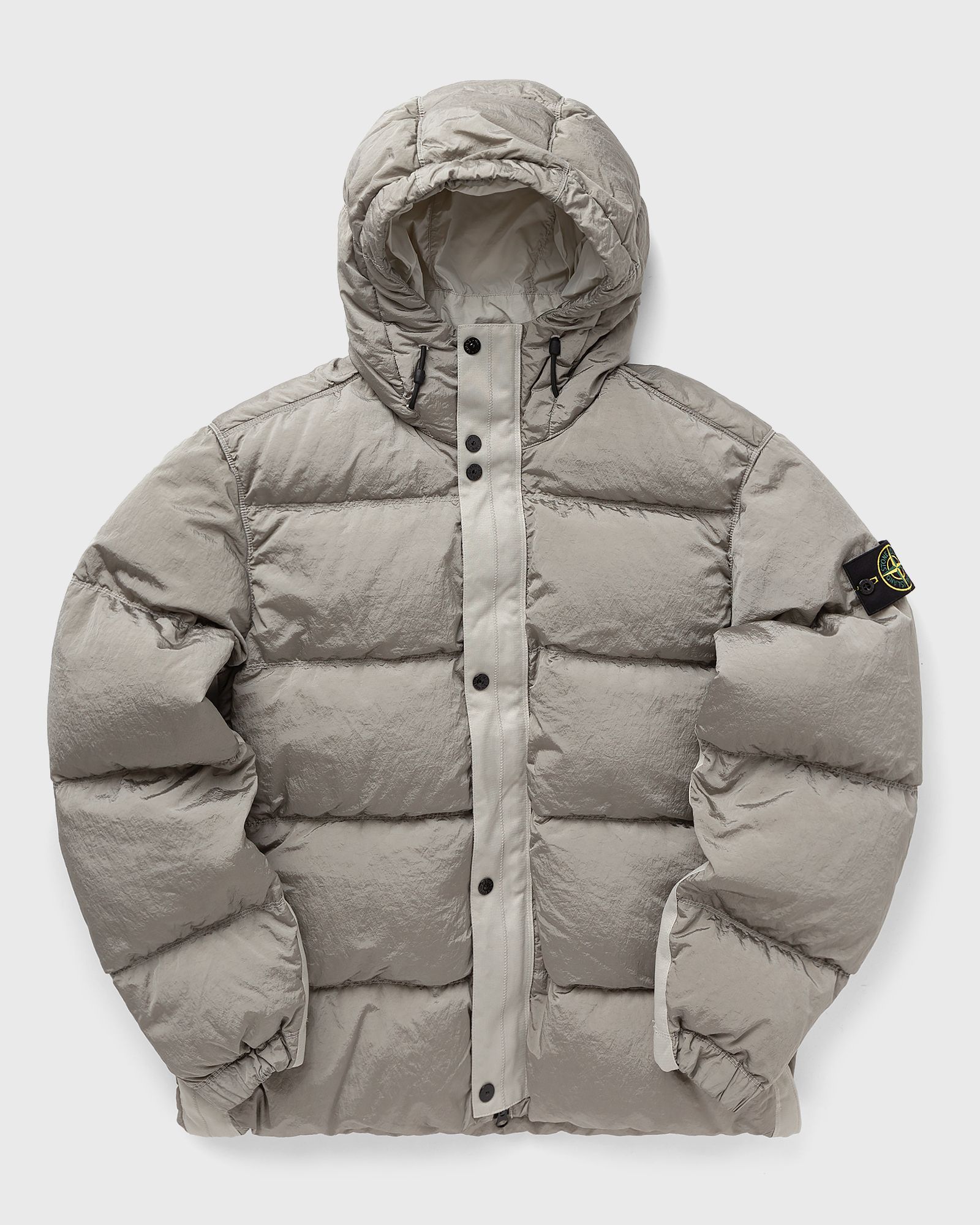 NYLON METAL IN ECONYL HOODED DOWN JACKET