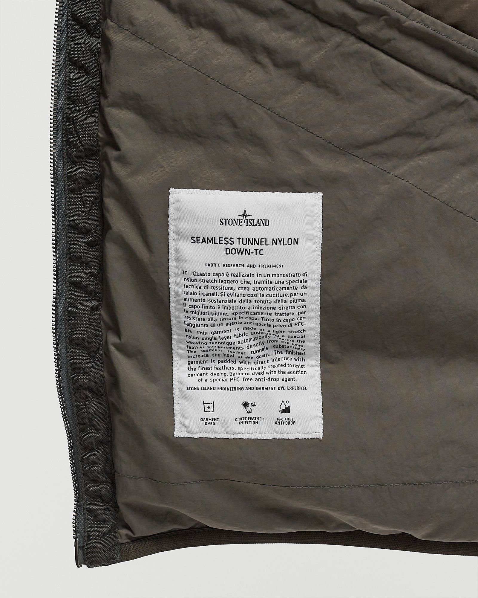 SEAMLESS TUNNEL NYLON DOWN BLOUSON