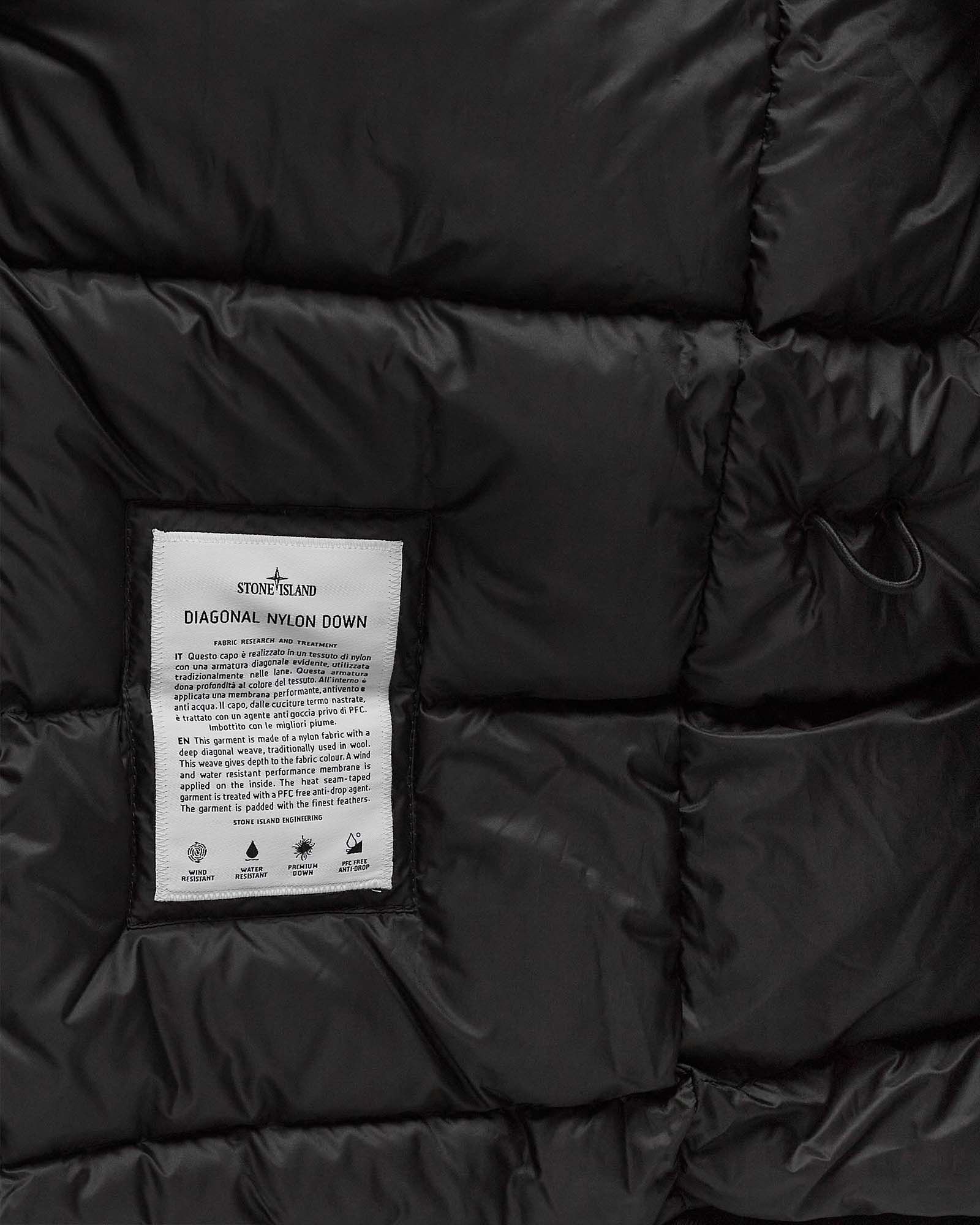 DIAGONAL NYLON DOWN PARKA