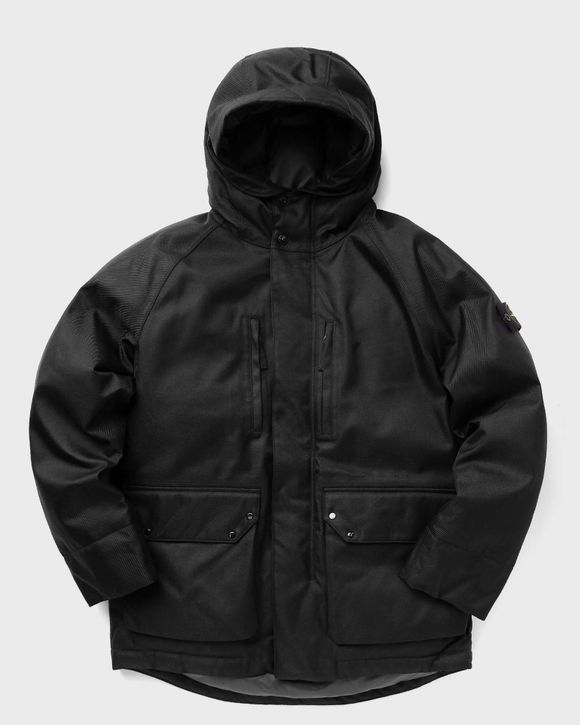 Stone Island DIAGONAL NYLON DOWN PARKA Black | BSTN Store