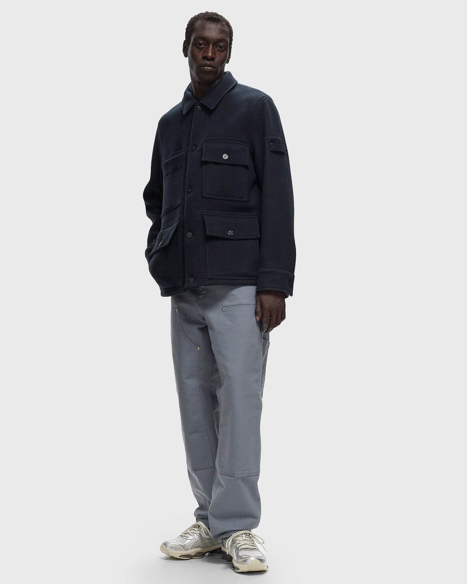 HEAVY MELTON STONE ISLAND GHOST JACKET