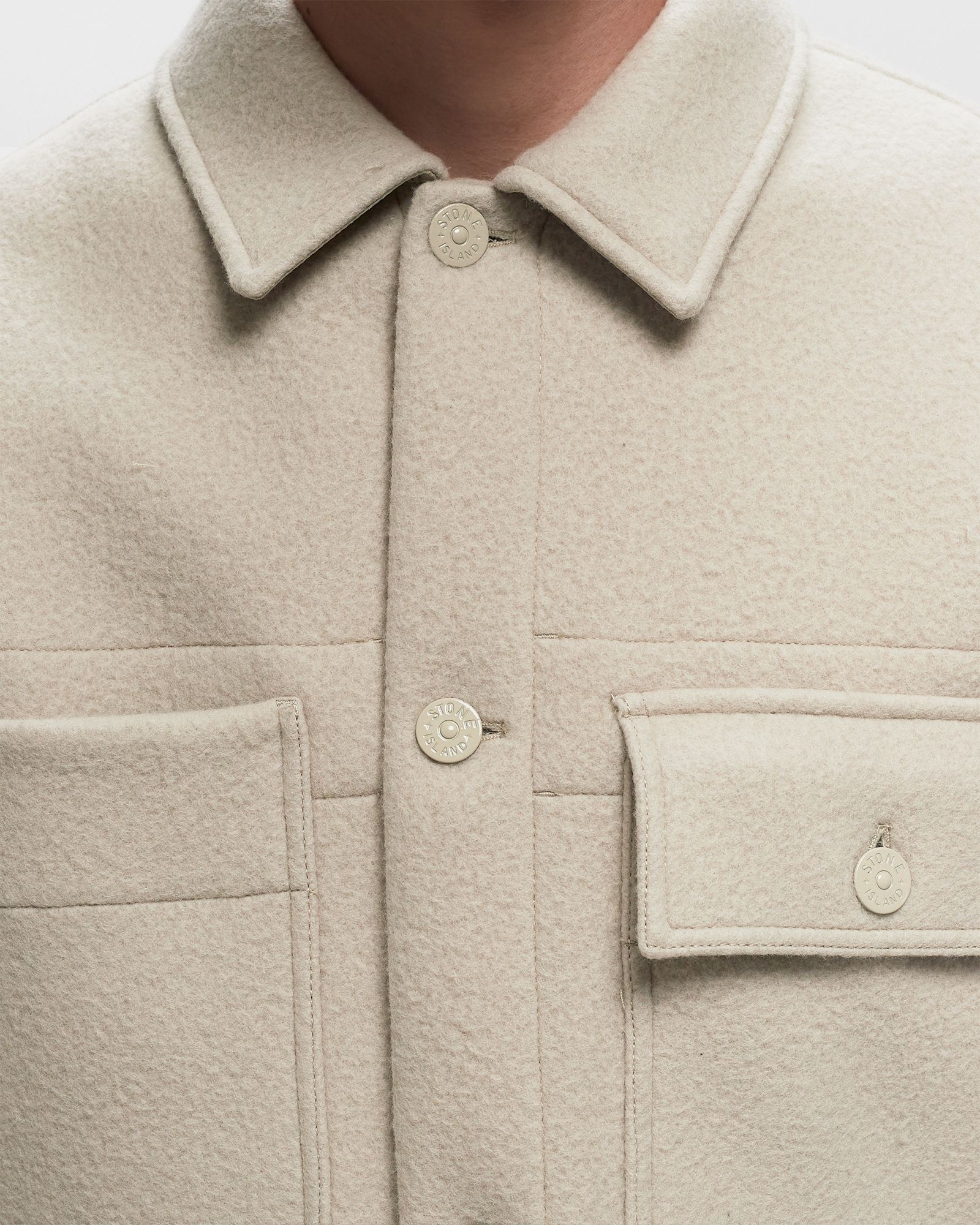 HEAVY MELTON STONE ISLAND GHOST JACKET