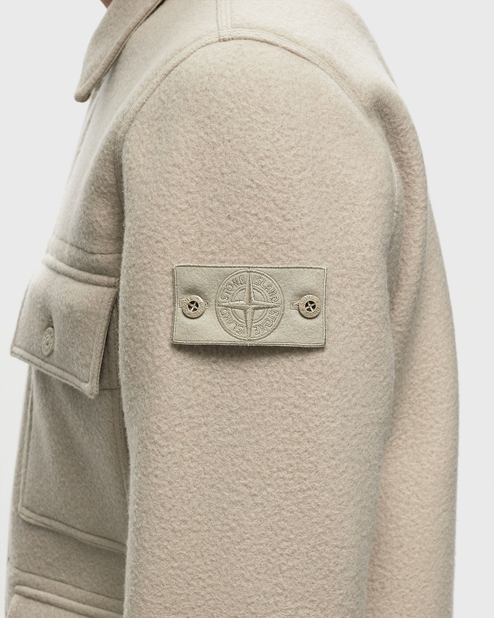 HEAVY MELTON STONE ISLAND GHOST JACKET