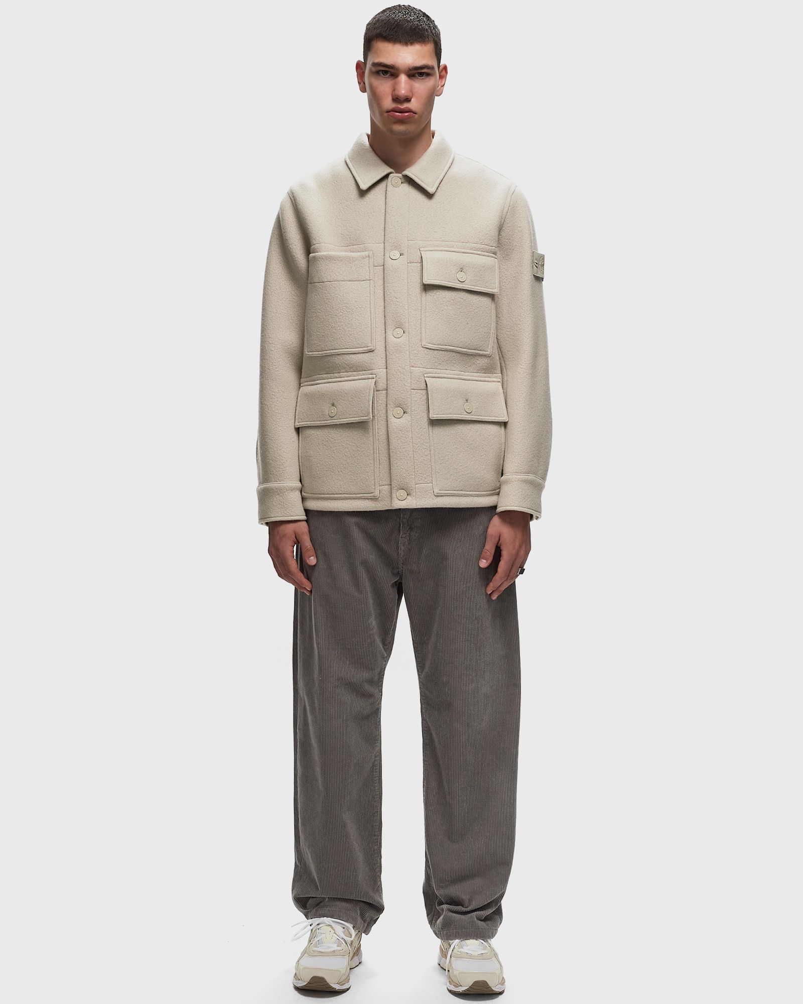 HEAVY MELTON STONE ISLAND GHOST JACKET