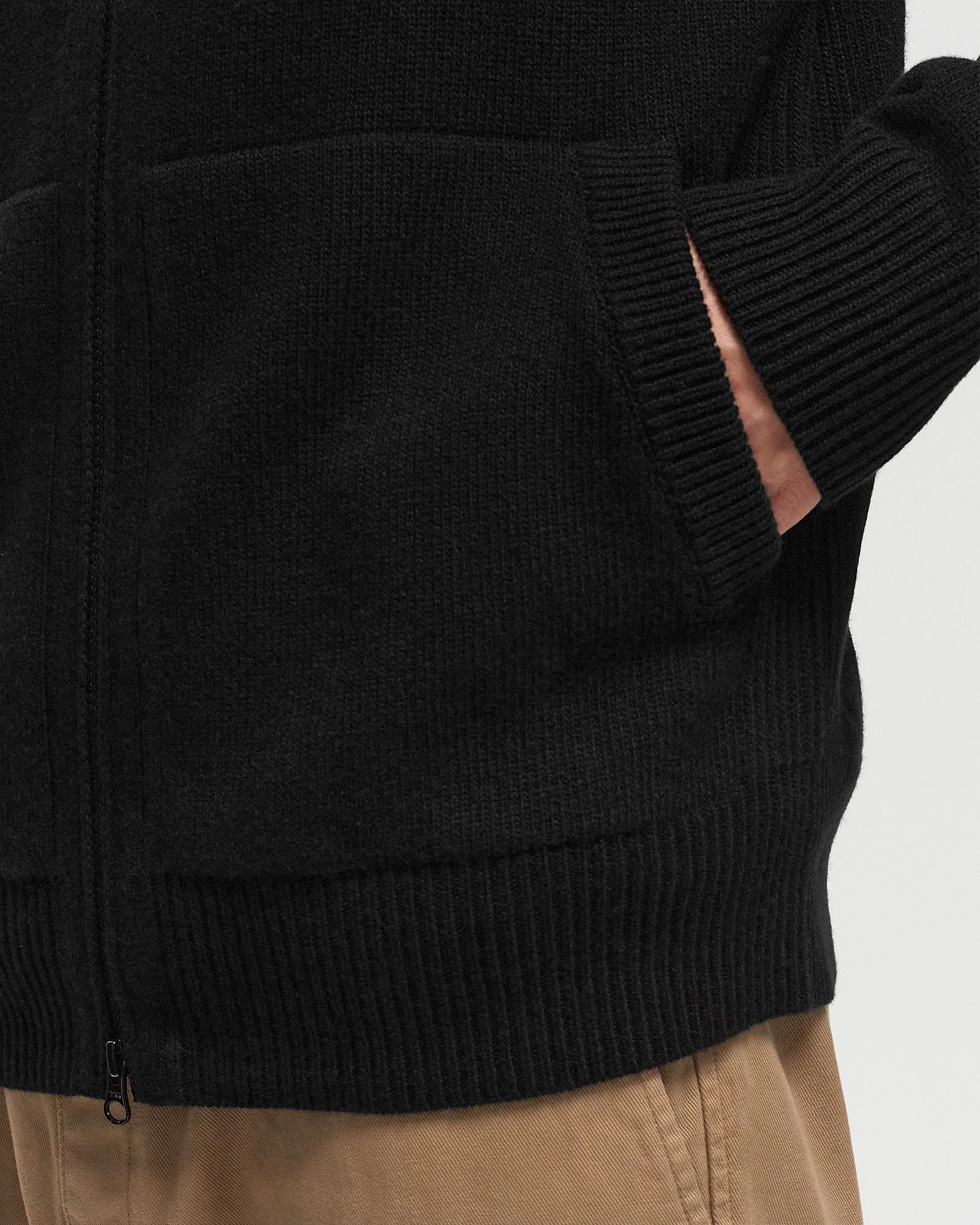 GHOST GEELONG RWS WOOL CARDIGAN WITH HOOD