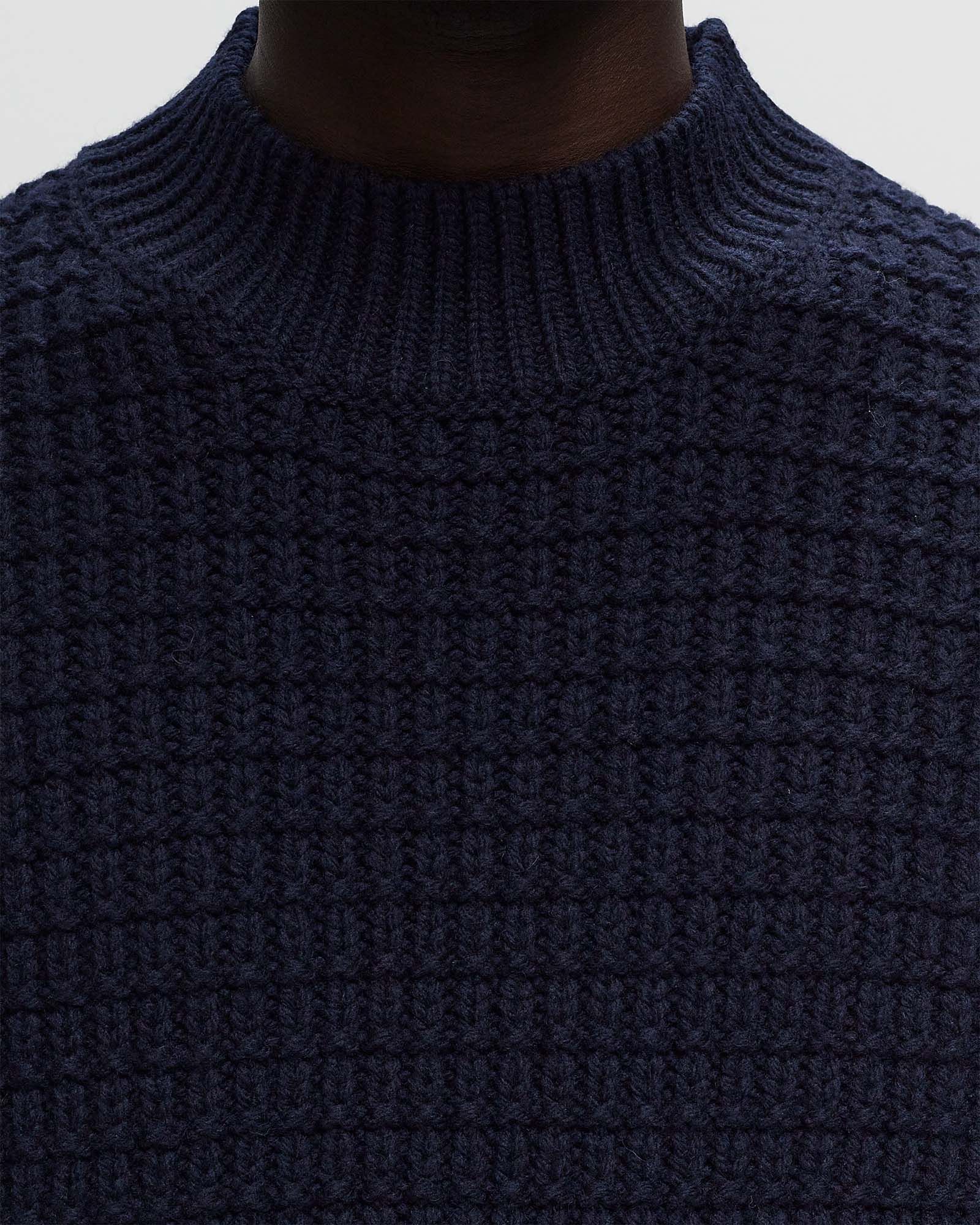 DOUBLE WEAVE PURE WOOL SWEATER