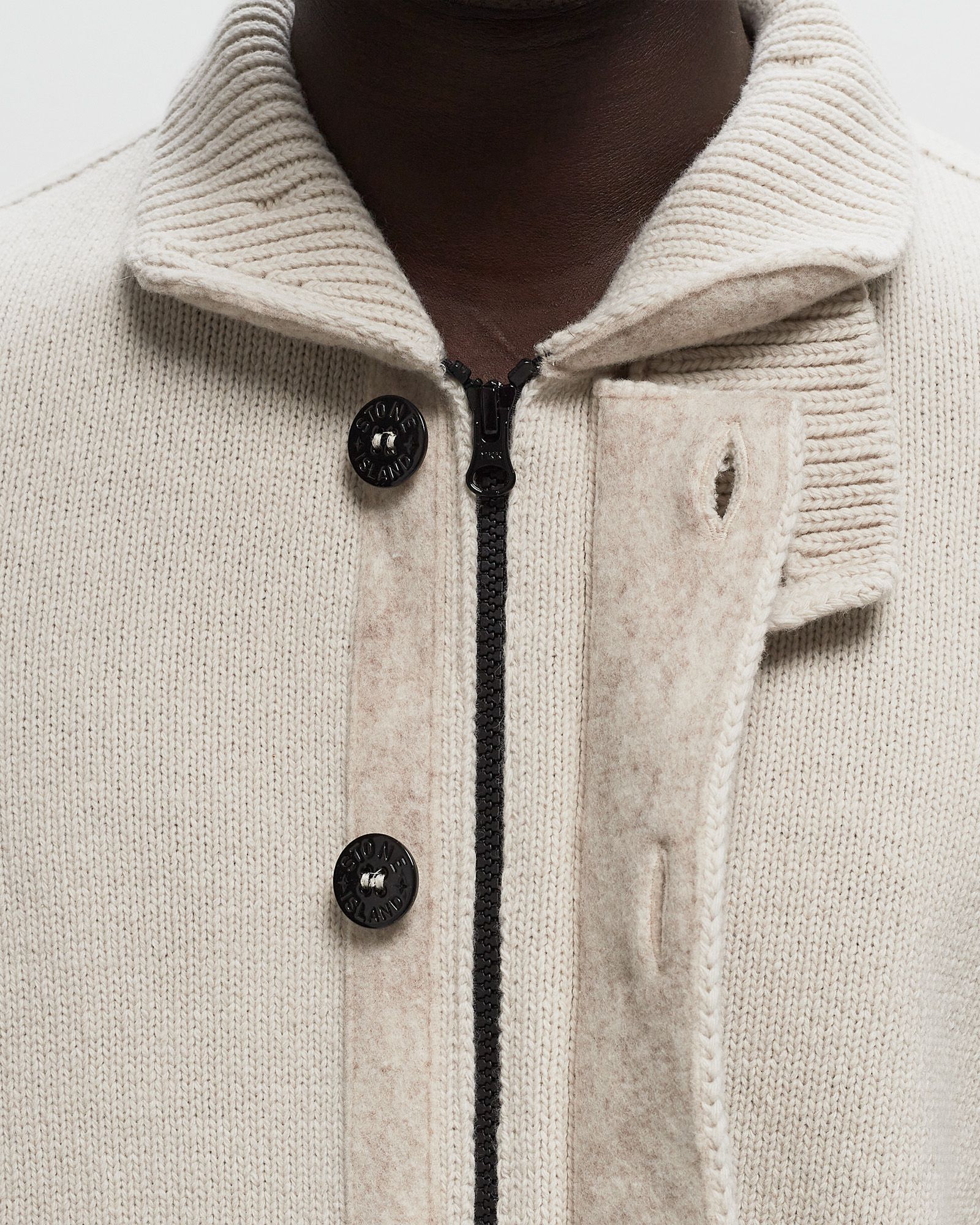 LAMBSWOOL FULL ZIP CARDIGAN