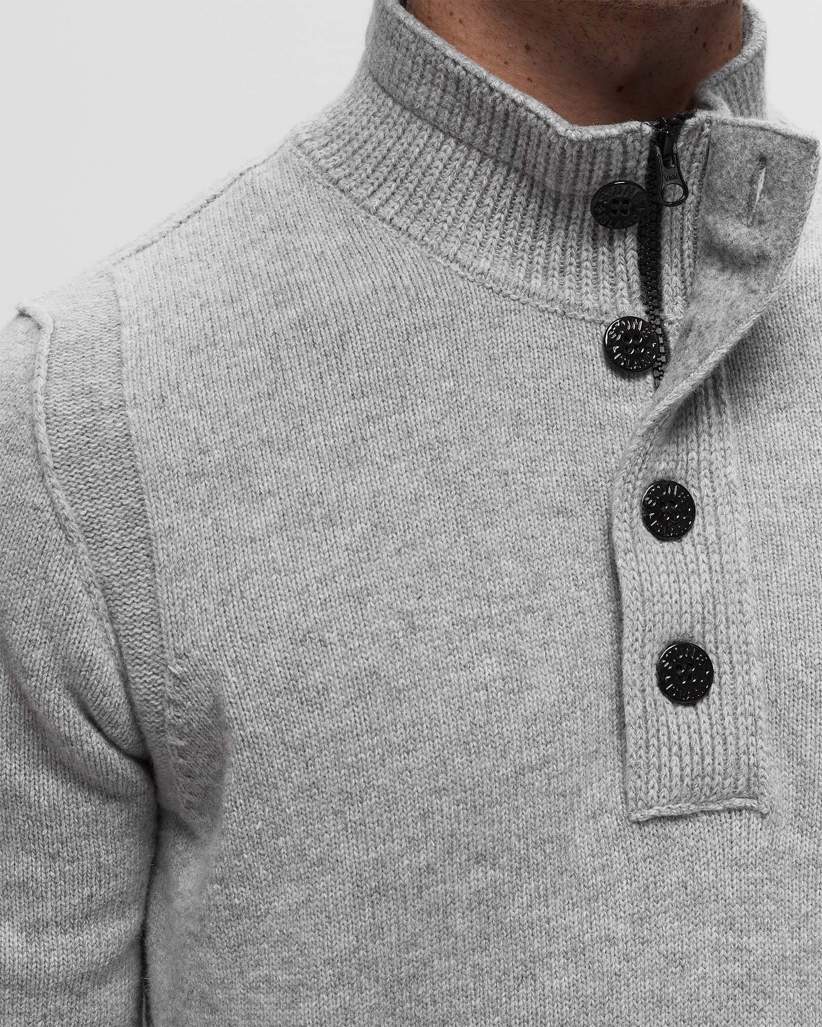 LAMBSWOOL HALF ZIP SWEATER