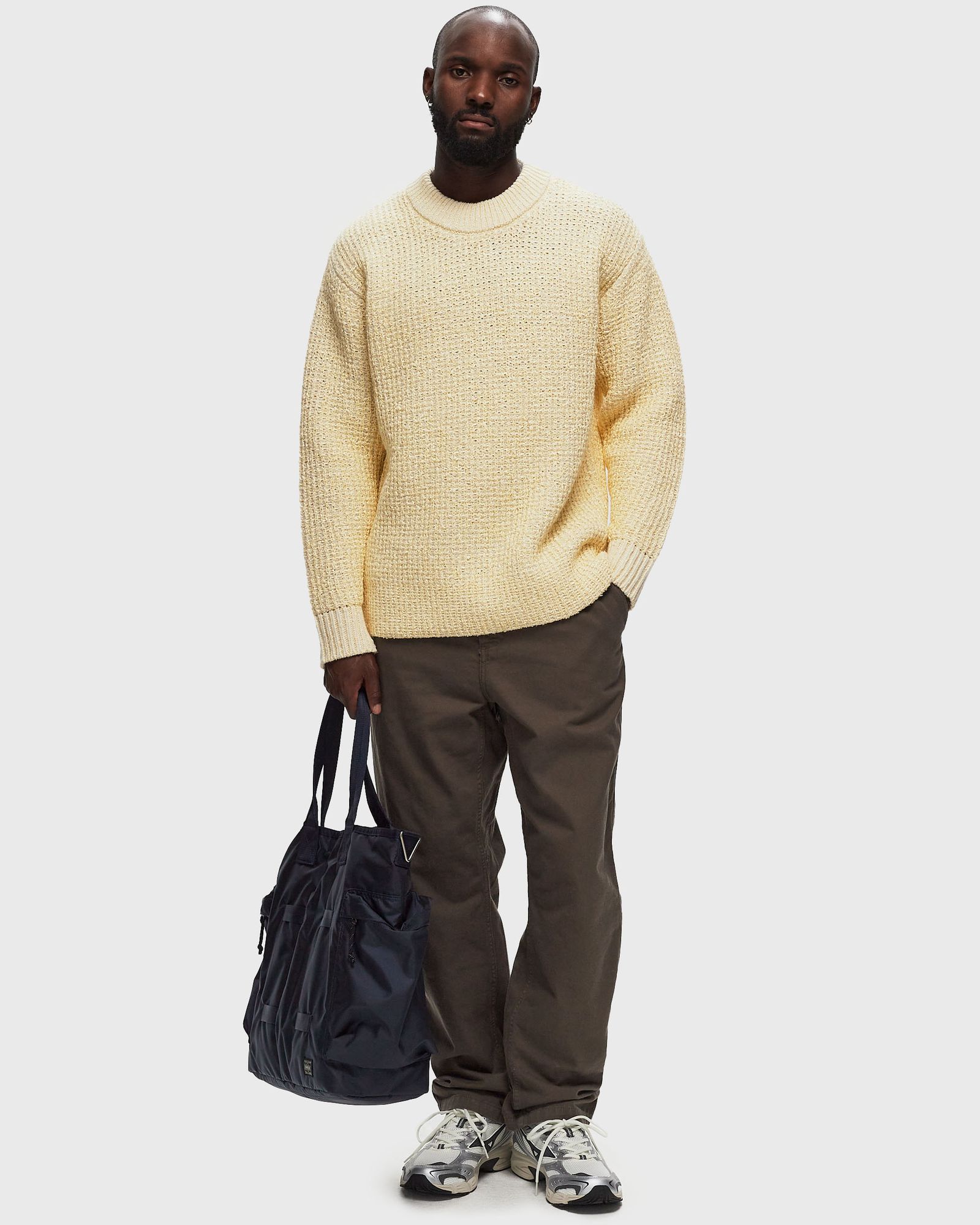 MARINA DOUBLE WEAVE WOOL NYLON SWEATER