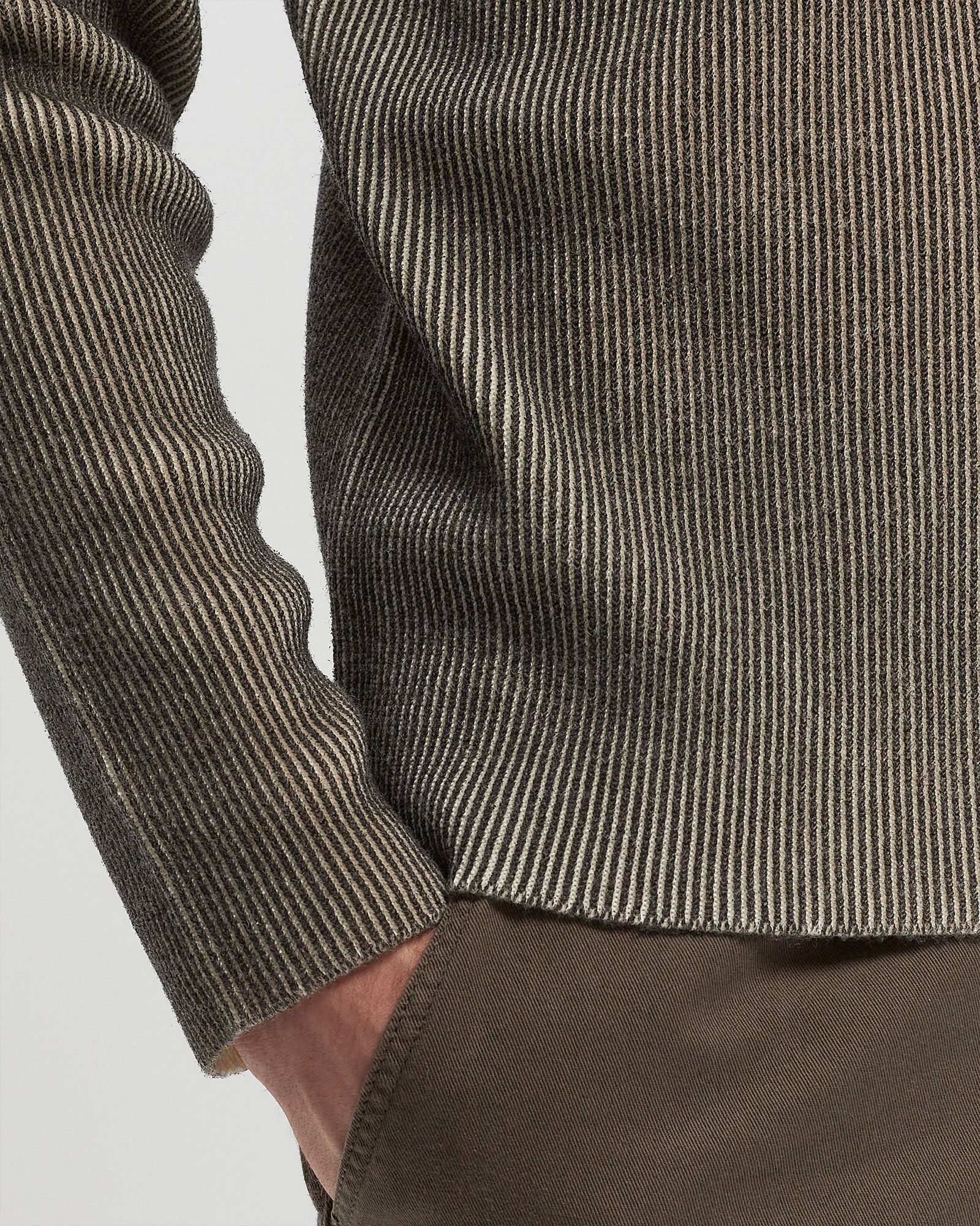 MARINA PRINTED WOOL BLEND CREWNECK SWEATER