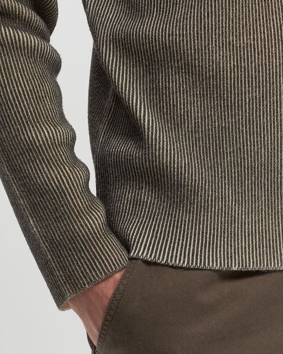 MARINA PRINTED WOOL BLEND CREWNECK SWEATER