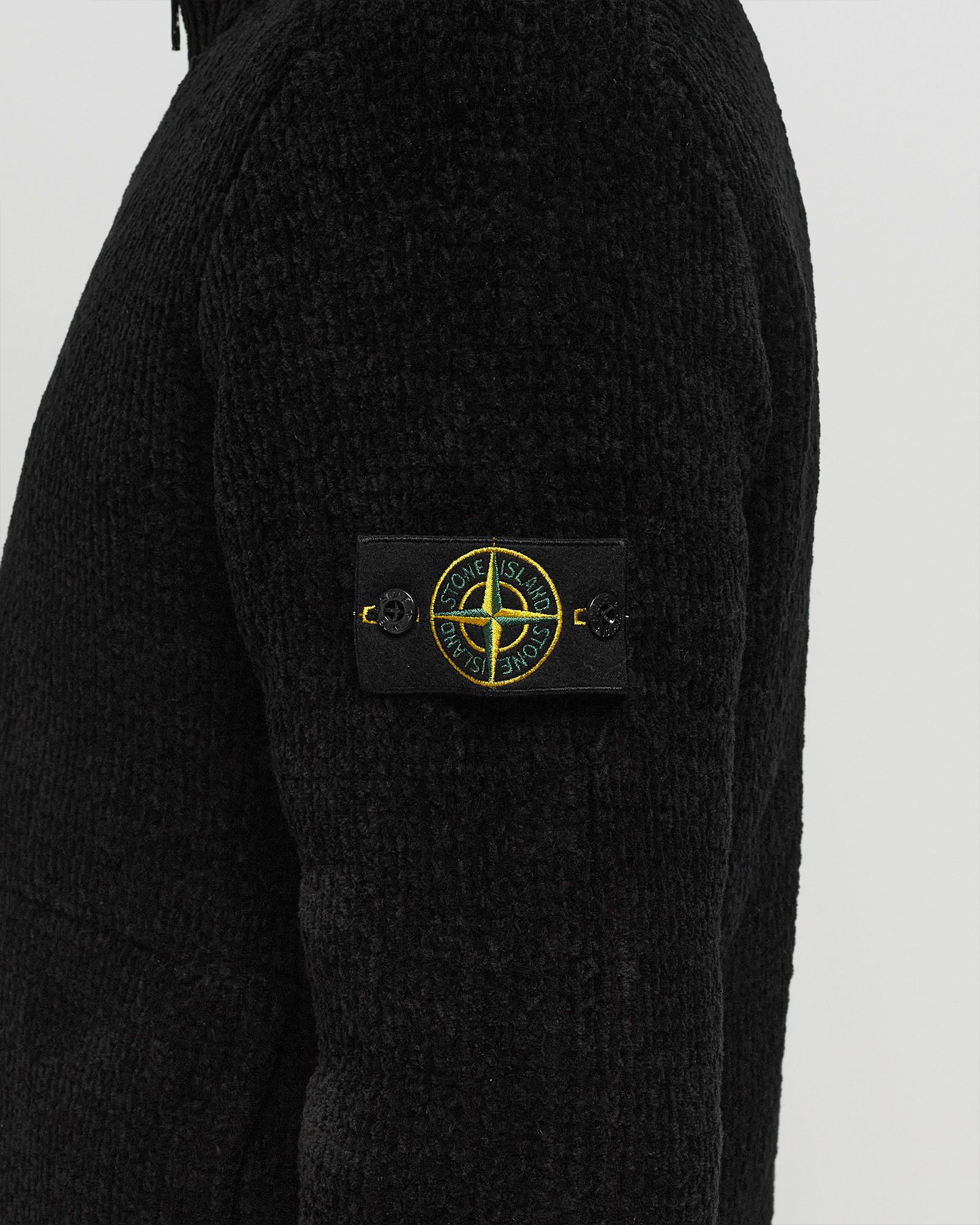 Stone Island COTTON CHENILLE THE PRESIDENT'S KNIT Black