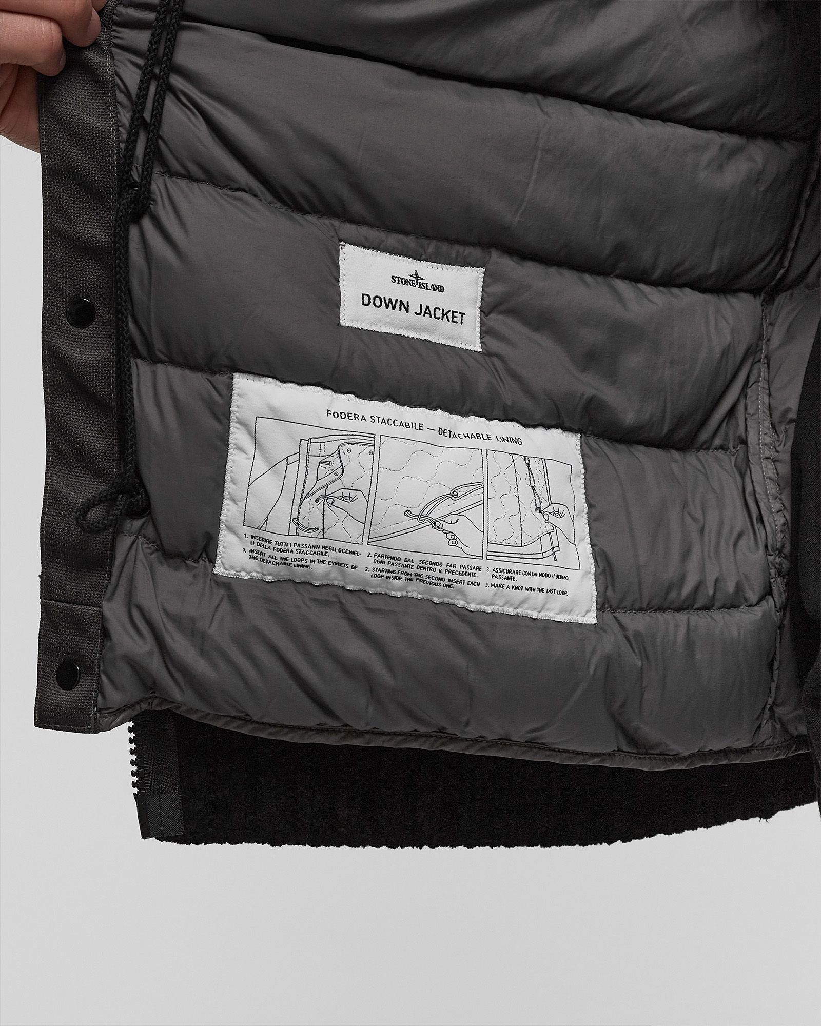Stone Island COTTON CHENILLE THE PRESIDENT'S KNIT Black