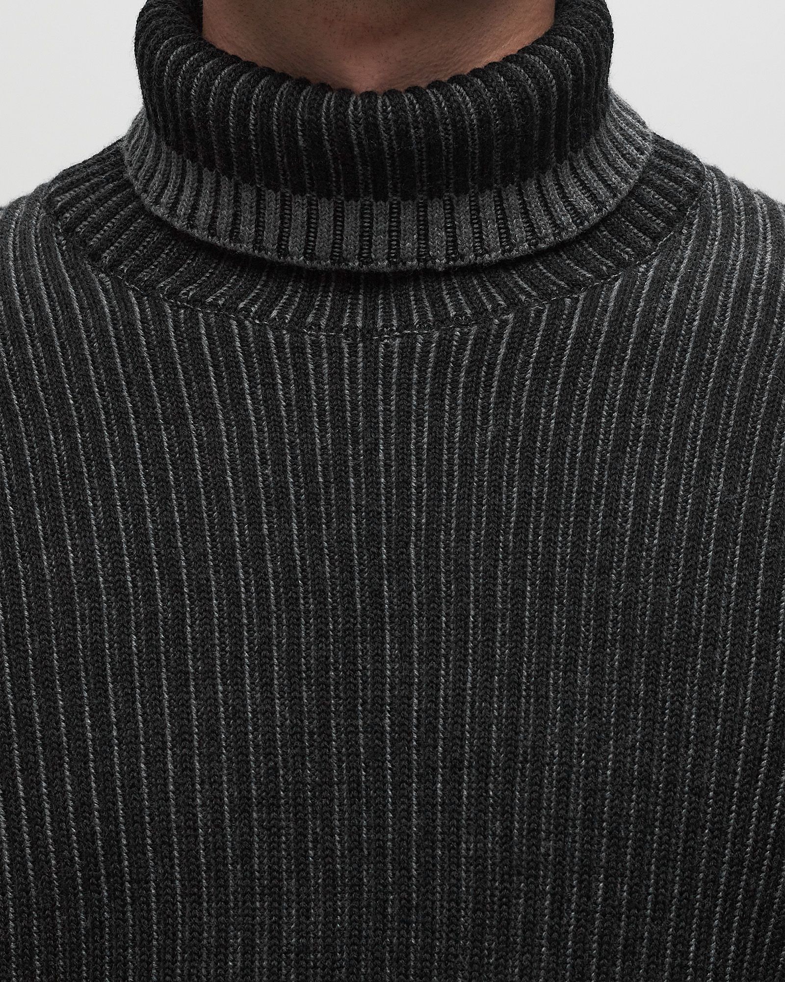 VANISÉ FULL RIB RWS WOOL TURTLENECK SWEATER