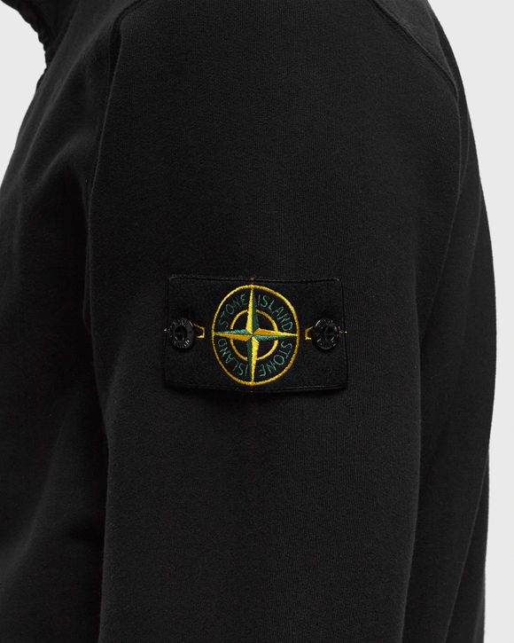 Stone Island ORGANIC COTTON ZIP UP SWEATSHIRT Black black