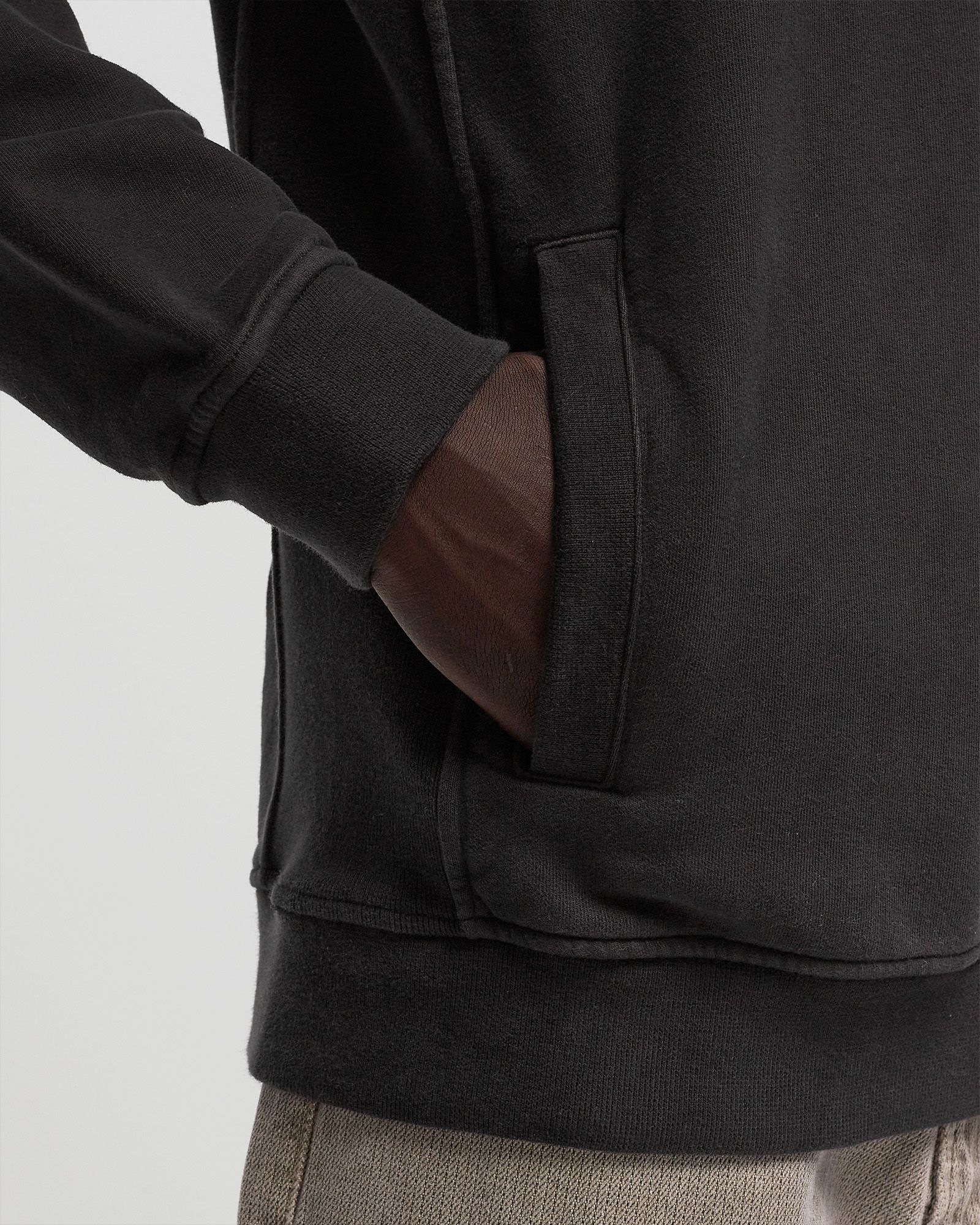 BRUSHED ORGANIC COTTON FLEECE HOODIE