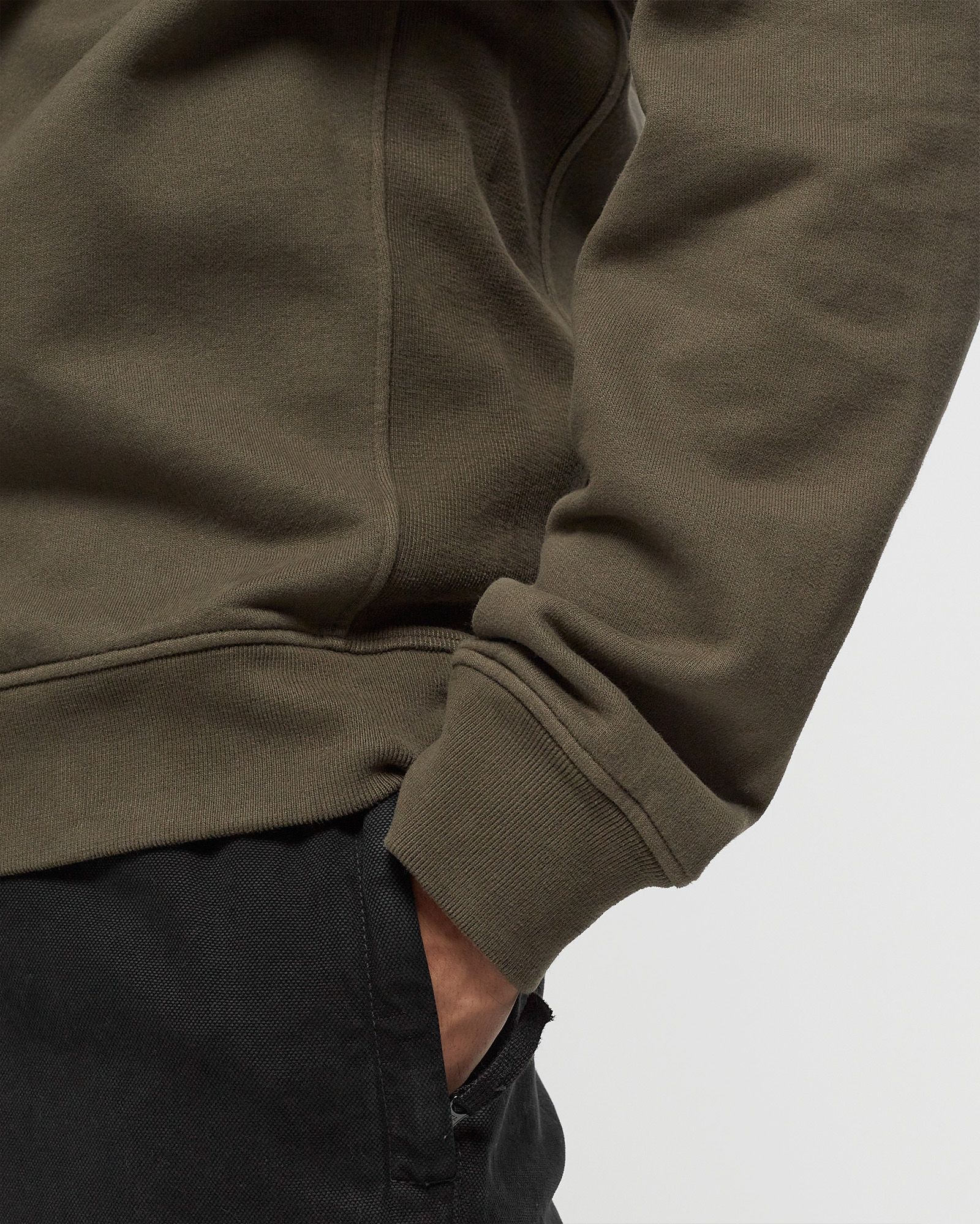 BRUSHED ORGANIC COTTON FLEECE CREWNECK