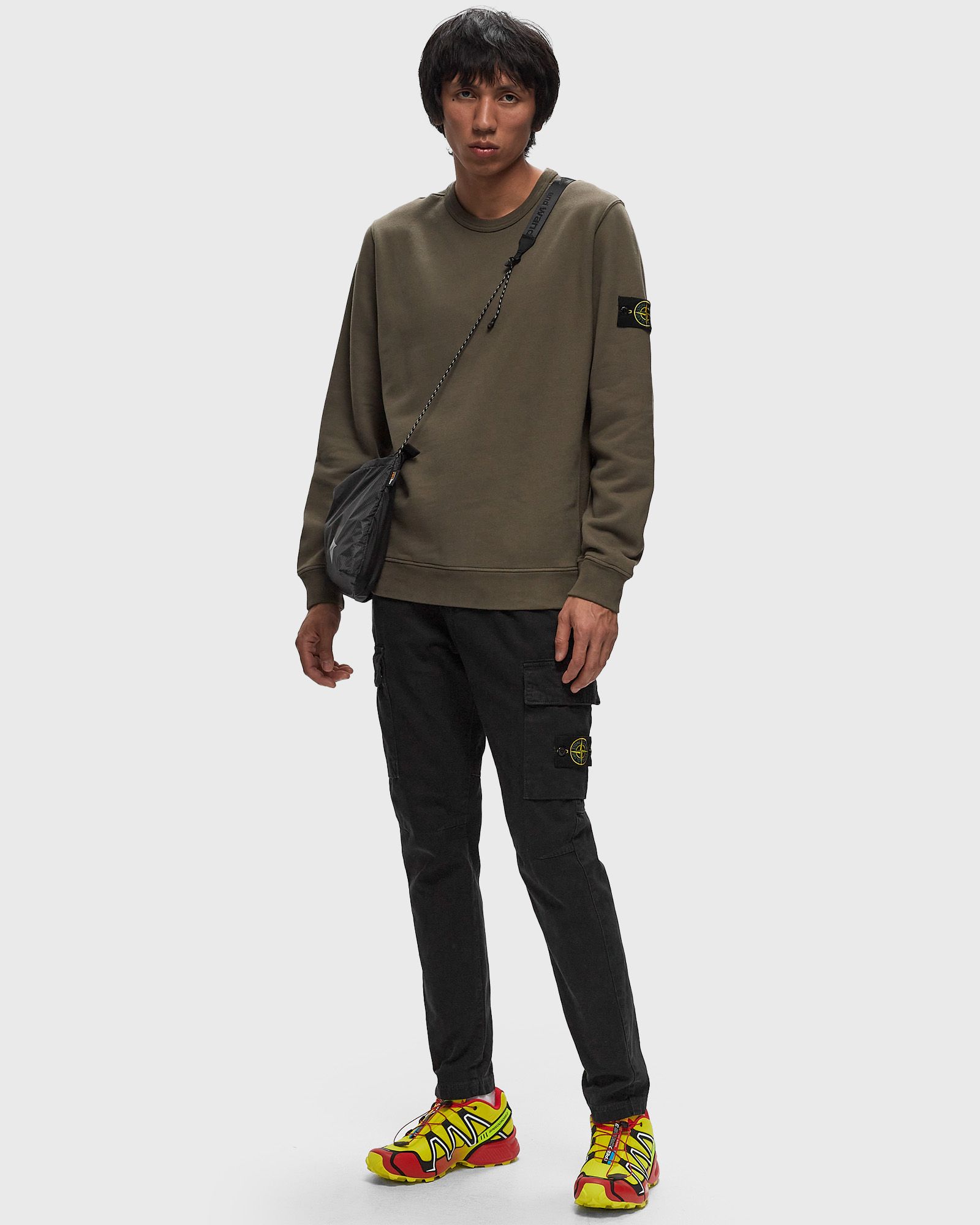 BRUSHED ORGANIC COTTON FLEECE CREWNECK