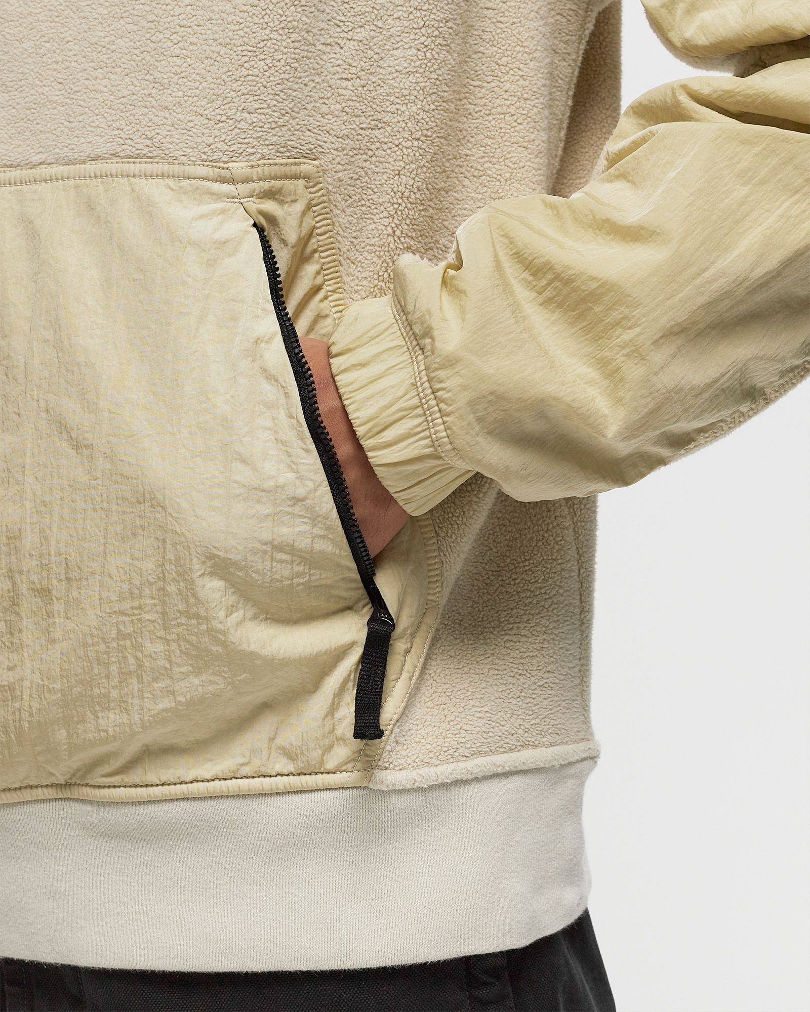 COTTON PILE WITH NYLON-TC HOODIE