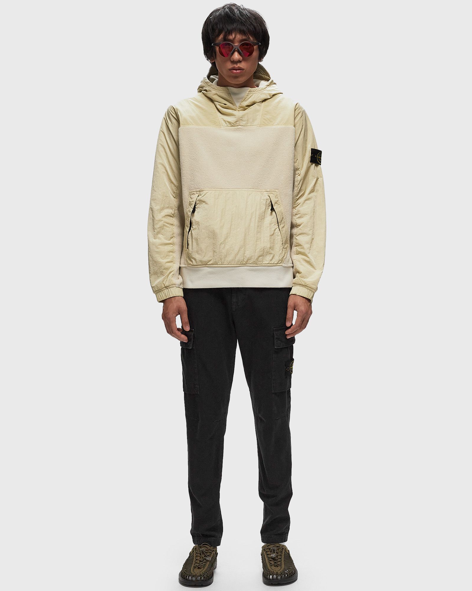 COTTON PILE WITH NYLON-TC HOODIE