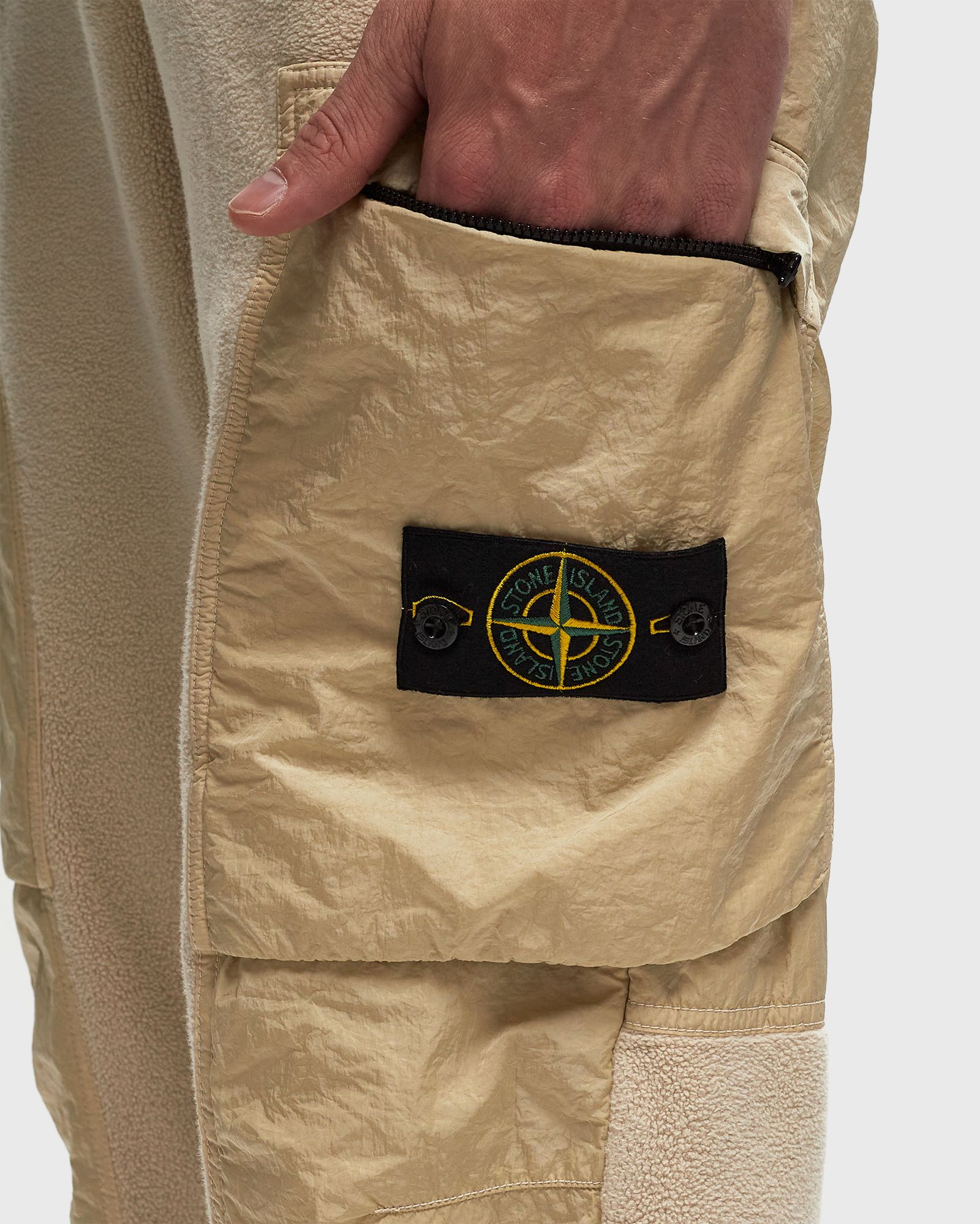 COTTON PILE WITH NYLON-TC CARGO JOGGING PANTS