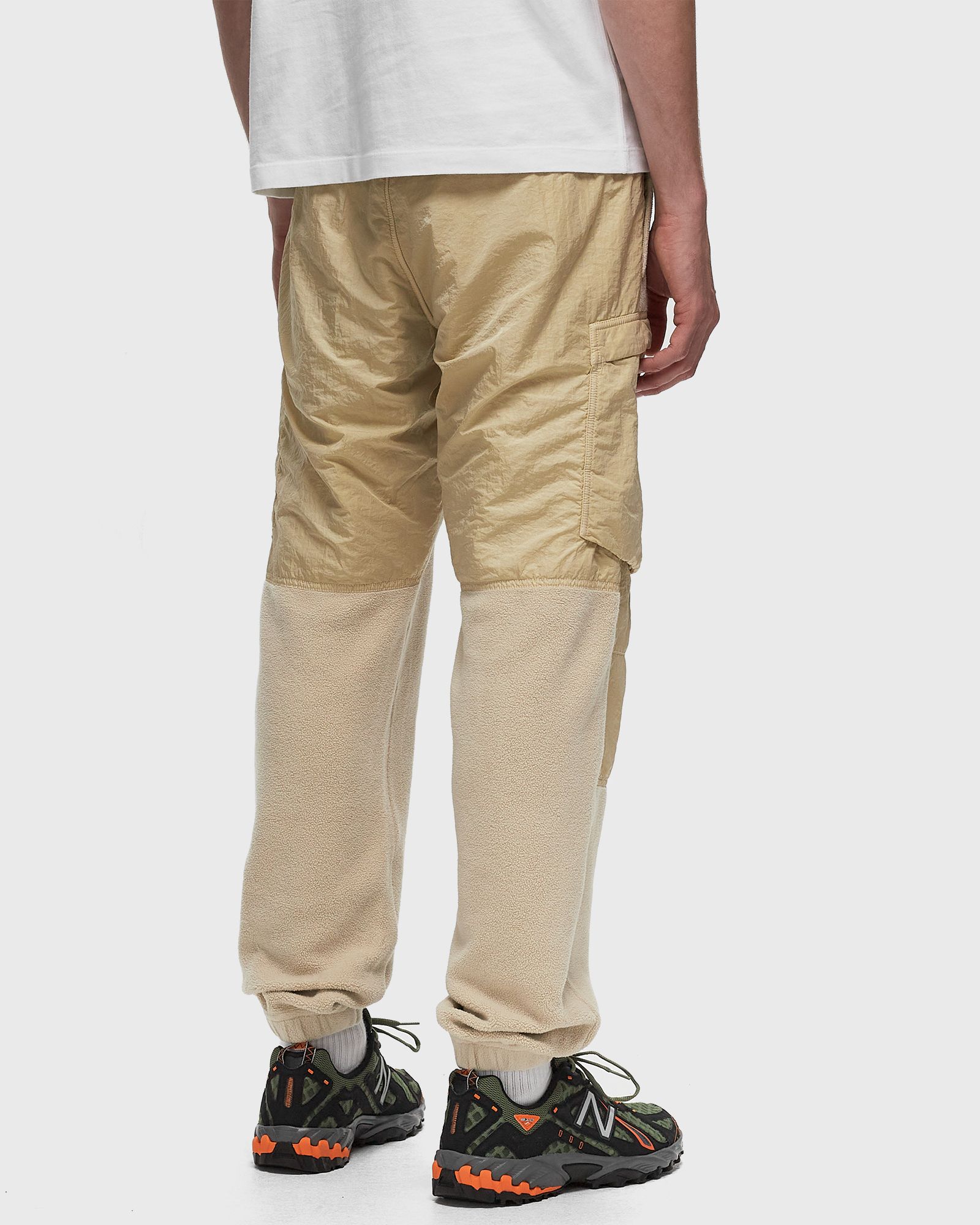 COTTON PILE WITH NYLON-TC CARGO JOGGING PANTS