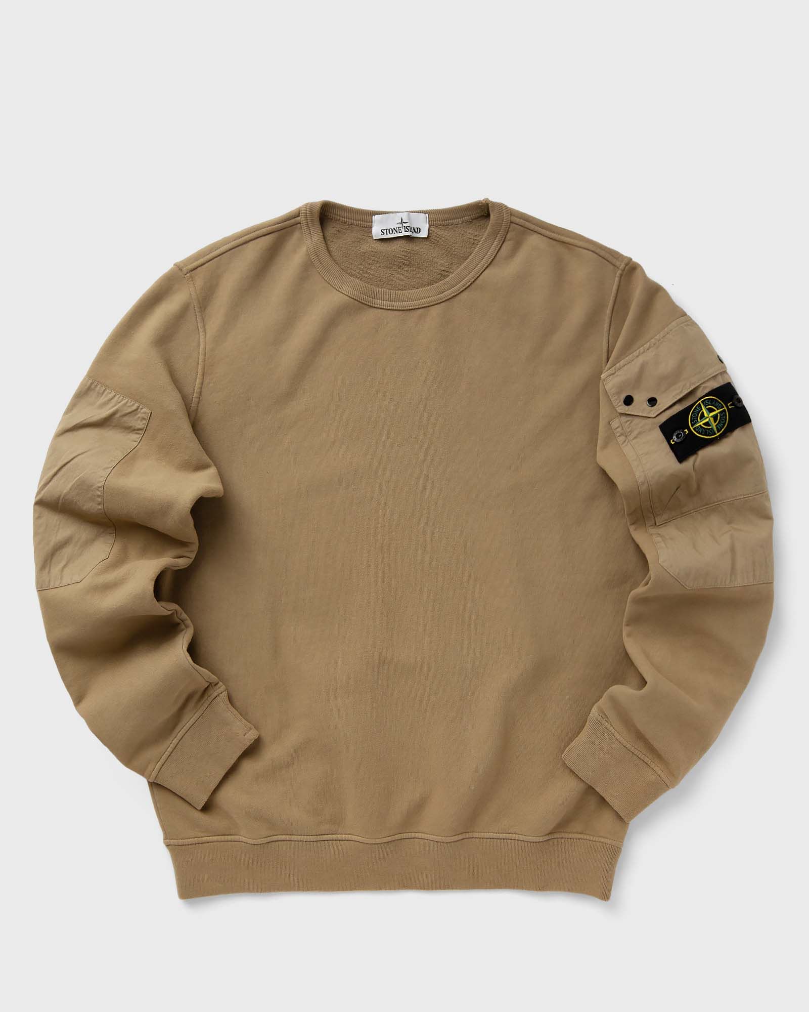 BRUSHED ORGANIC COTTON FLEECE CREWNECK