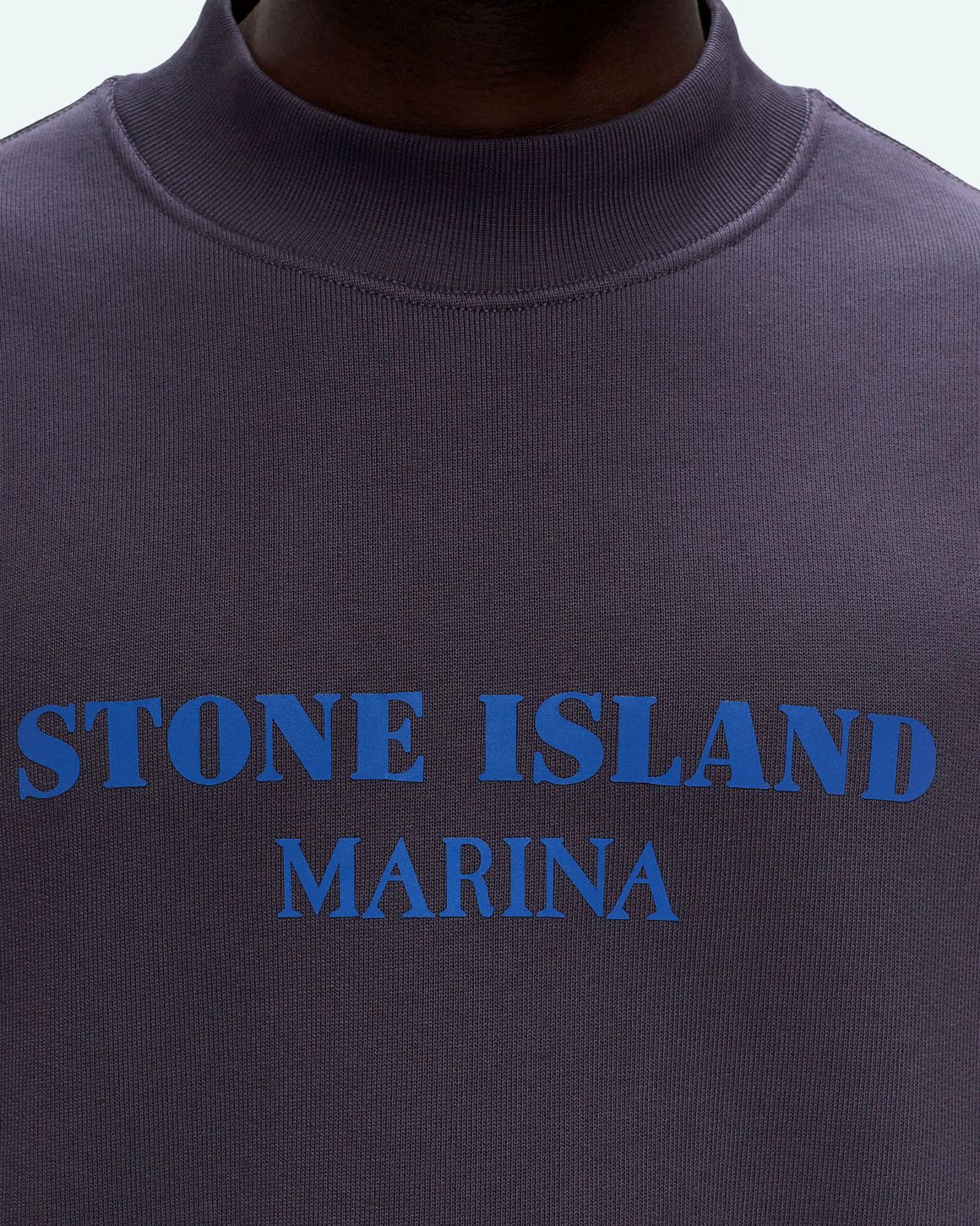 STONE ｜SWEATSHIRTS (671X6 MARINA Cotton Fleece Cr Stone Island MARINA COTTON FLEECE SWEATSHIRT Purple | BSTN Store