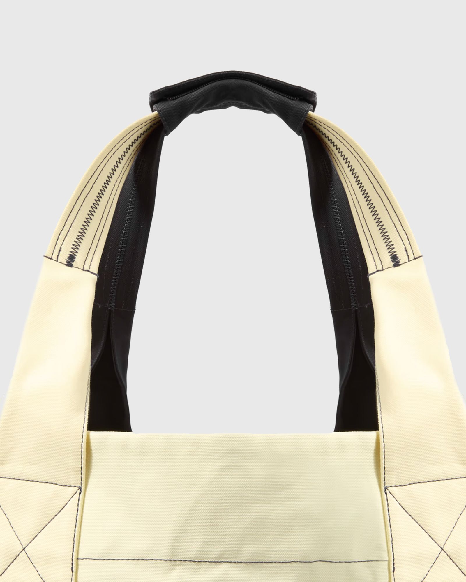 PLATED COTTON CANVAS MAXI TOTE BAG