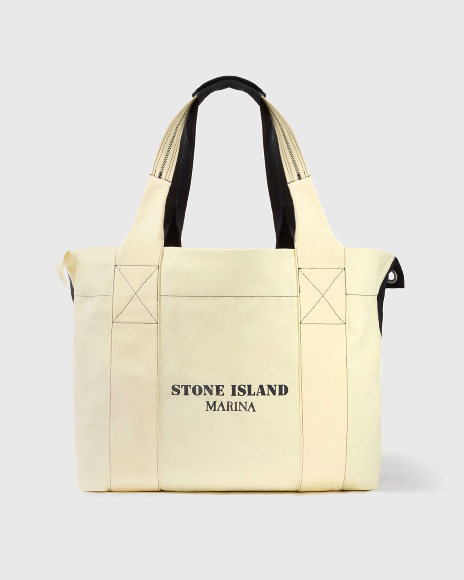PLATED COTTON CANVAS MAXI TOTE BAG