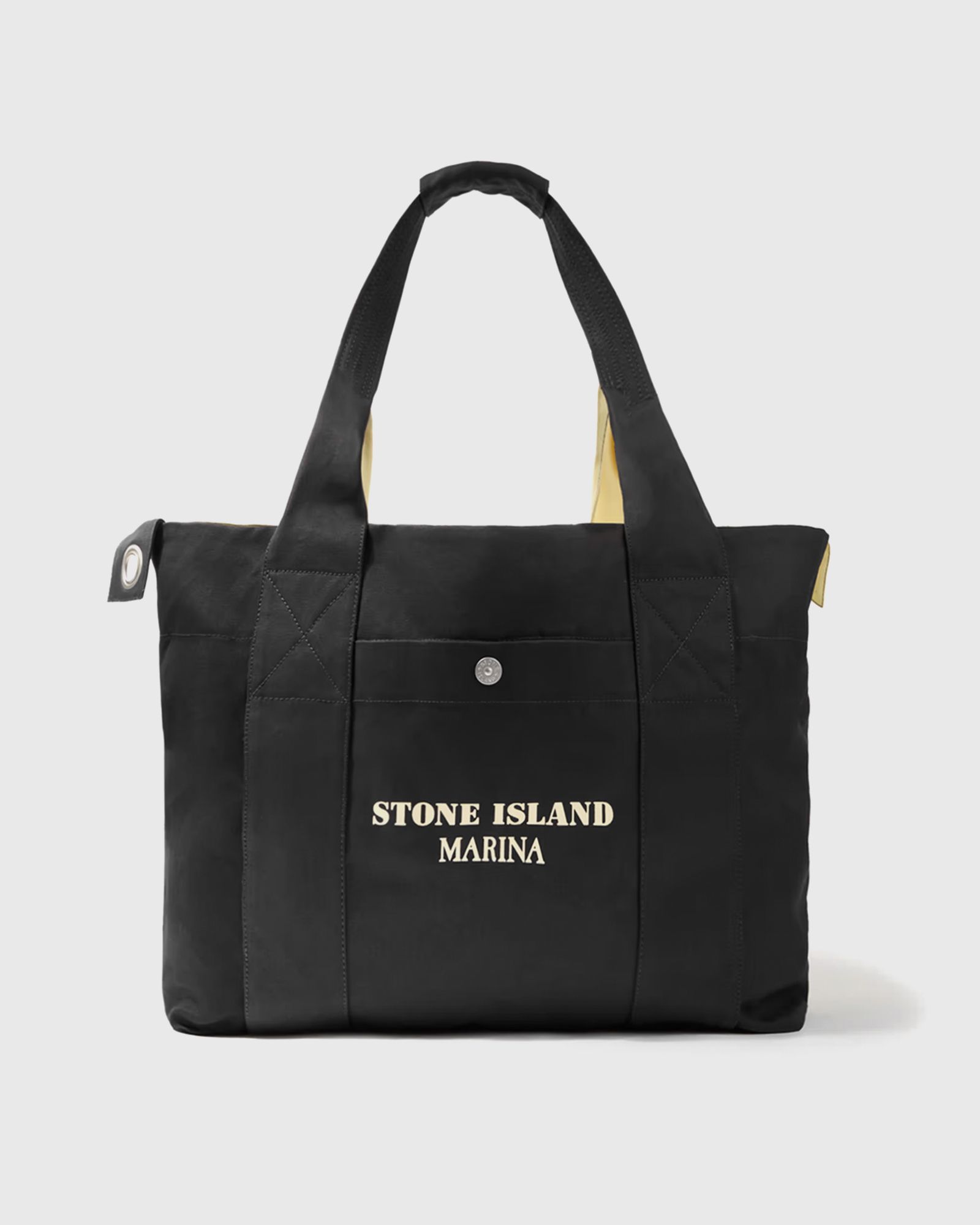 PLATED COTTON CANVAS MAXI TOTE BAG