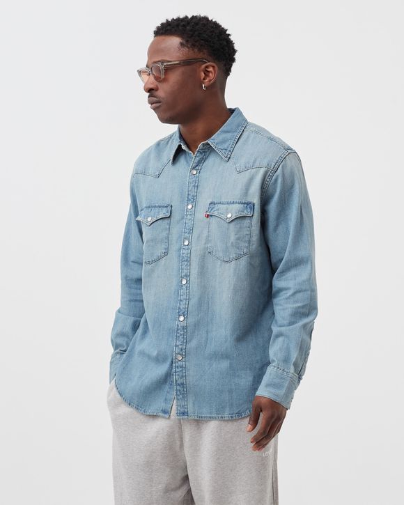 Levis BARSTOW WESTERN STANDARD SHIRT Blue - RED CAST STONE