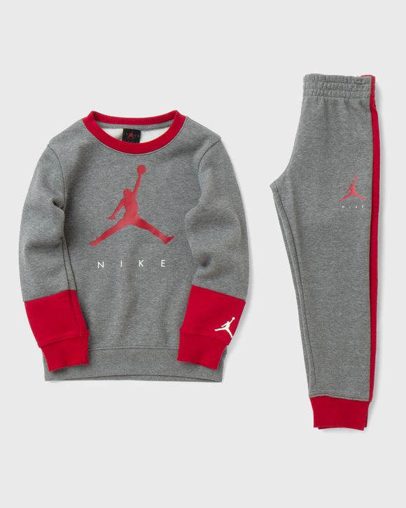 Jordan JUMPMAN CREW SWEATSHIRT JOGGER SET Grey BSTN Store