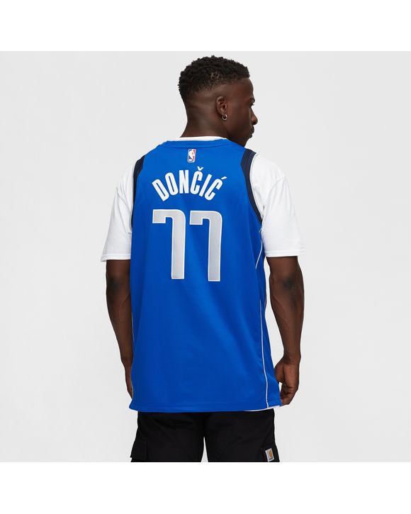 Luka Doncic Dallas Mavericks Icon Edition Swingman Jersey - Blue - Throwback