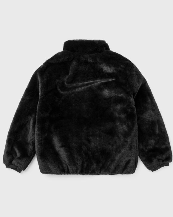 Nike FAUX FUR JACKET Black black