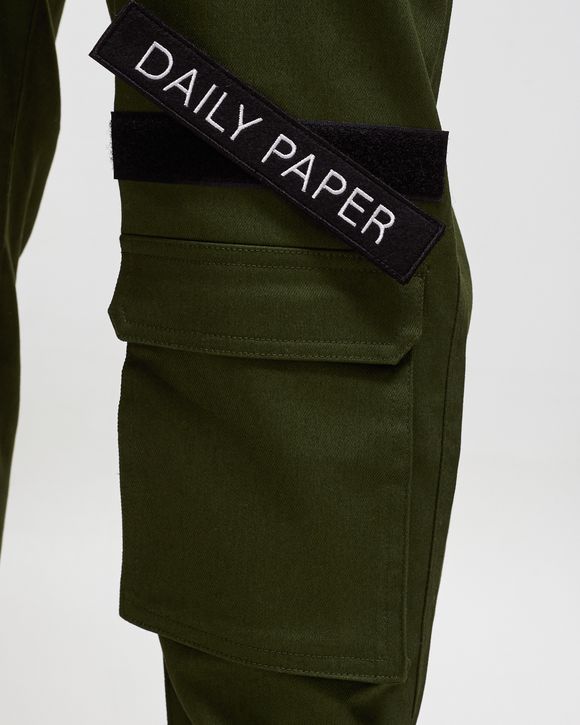 Daily paper cargo pants olive green sale