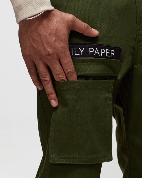 Daily paper cargo pants olive green sale