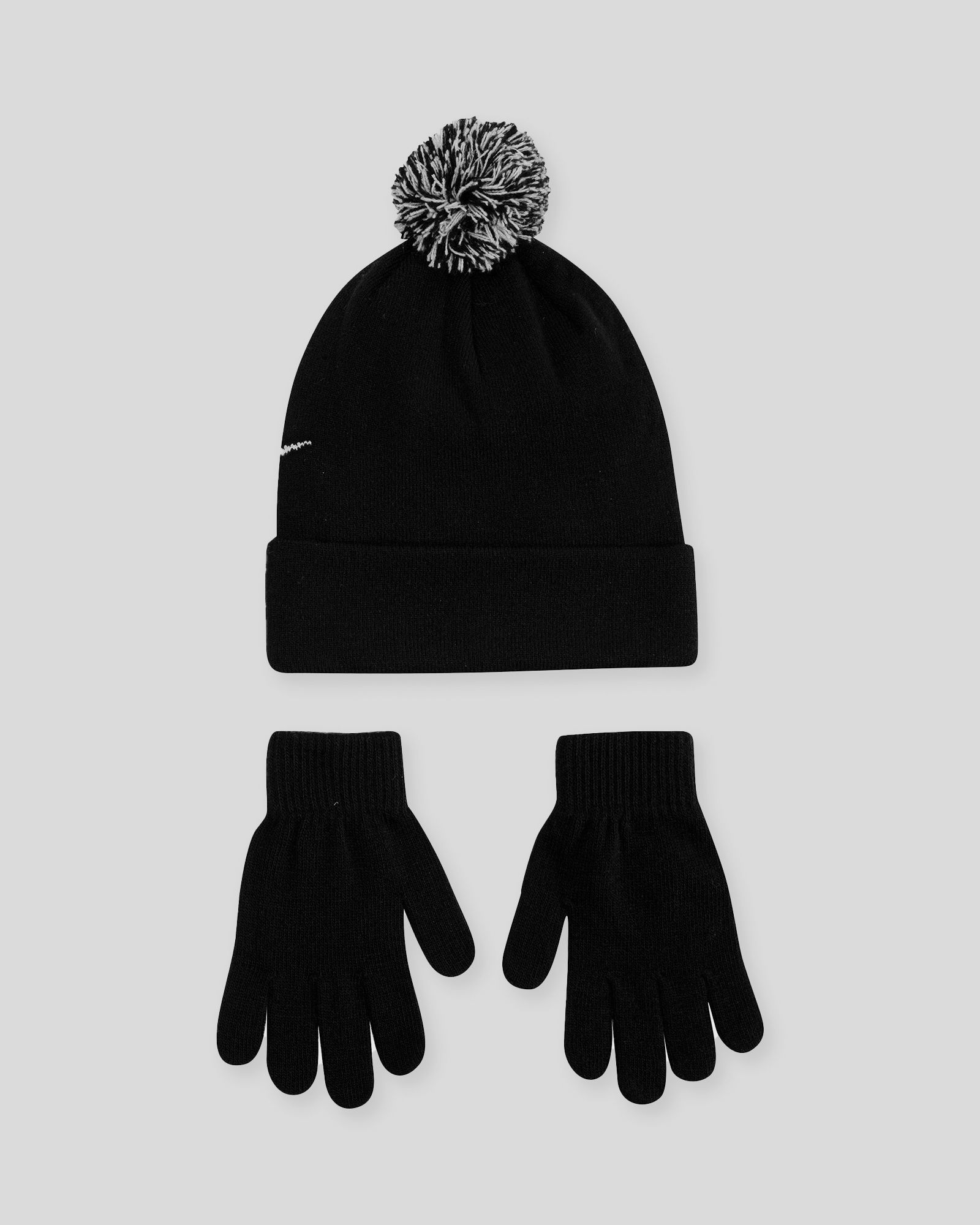 NAN SWOOSH POM BEANIE GLOVE SET