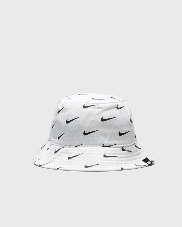 Nike SWOOSH PRINT BUCKET HAT White