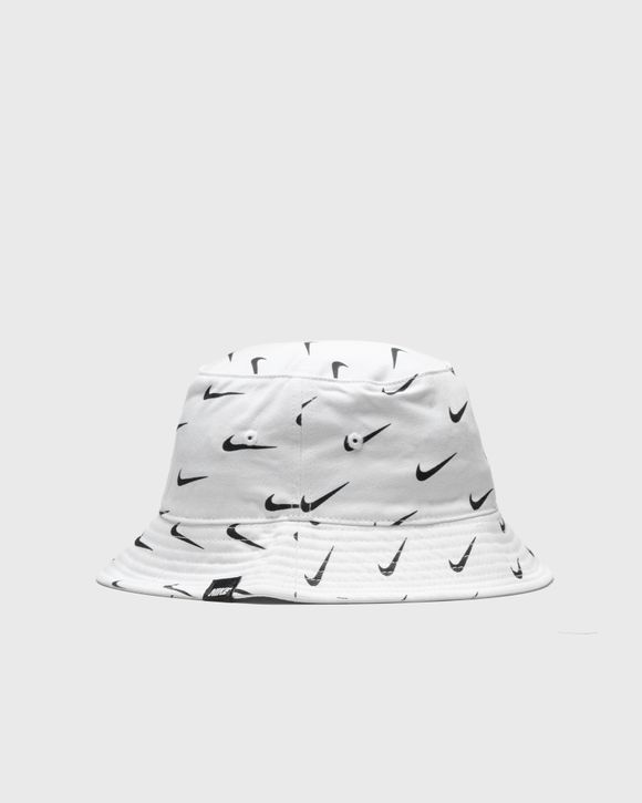 Nike SWOOSH PRINT BUCKET HAT White - white