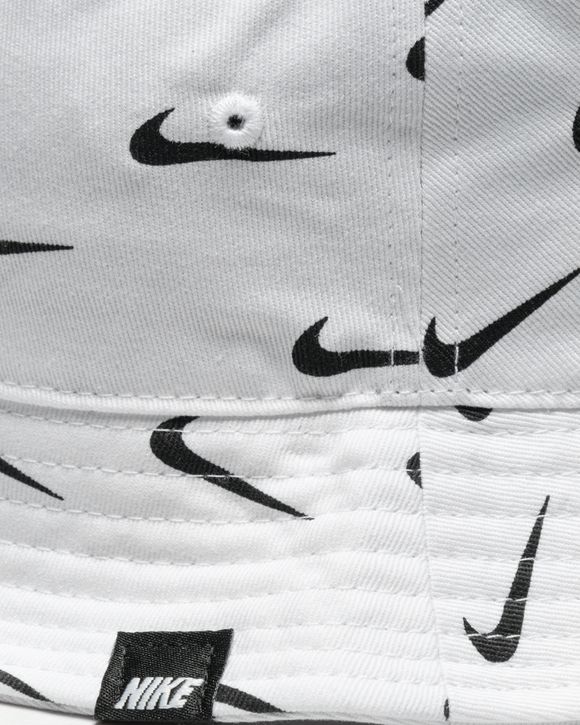 SWOOSH PRINT BUCKET HAT