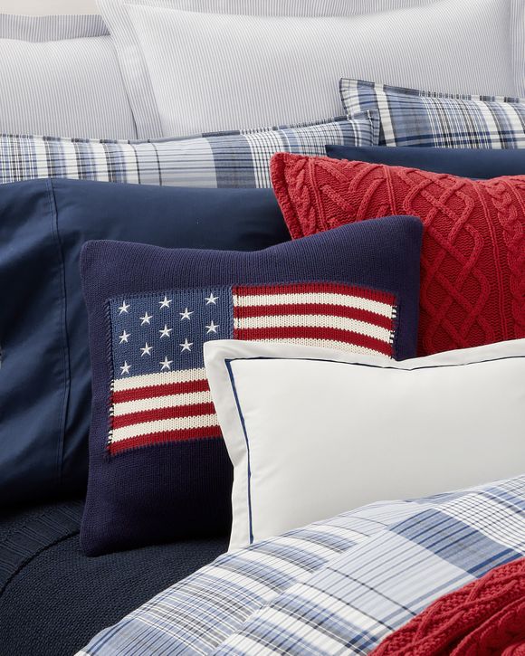 RL FLAG PILLOWCASE 50CM X 50CM