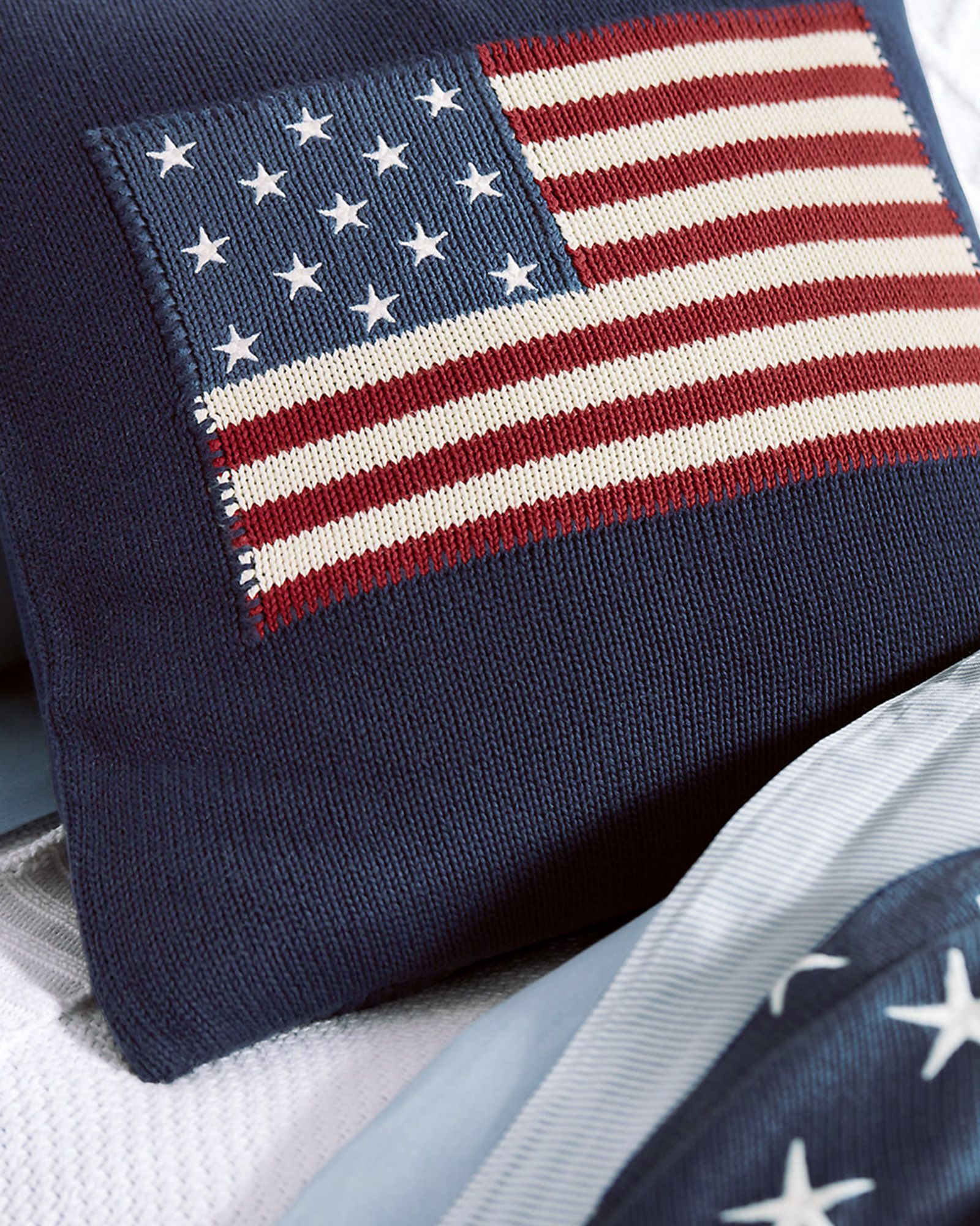 RL FLAG PILLOWCASE 50CM X 50CM