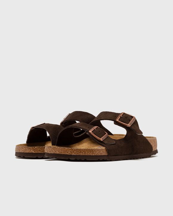 Birkenstock Arizona SFB in Mocha Suede, Size UK 3.5 | End Clothing