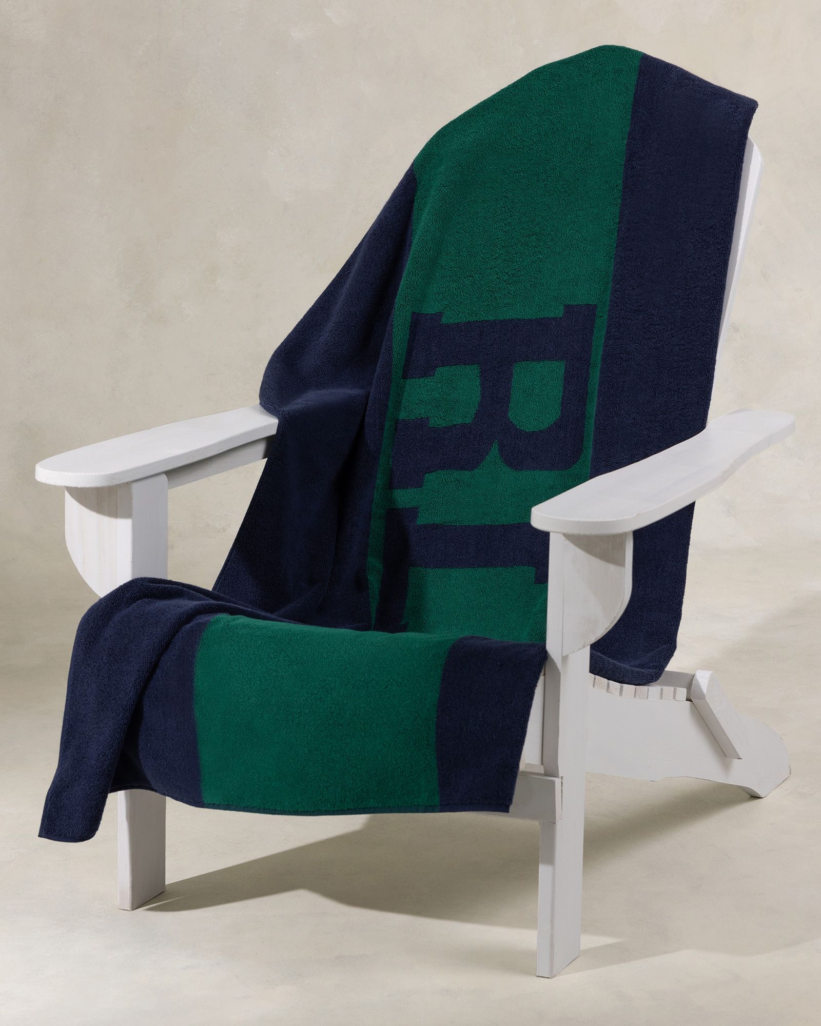 RL SIGNATURE BEACH TOWEL 90CM X 170CM