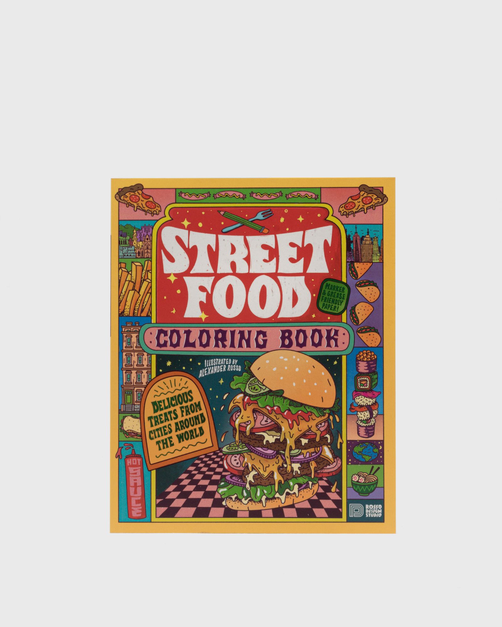Street Food Coloring Book
